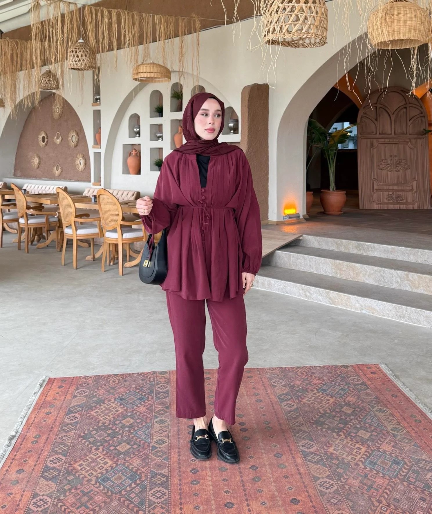 Boho Takım - Bordo