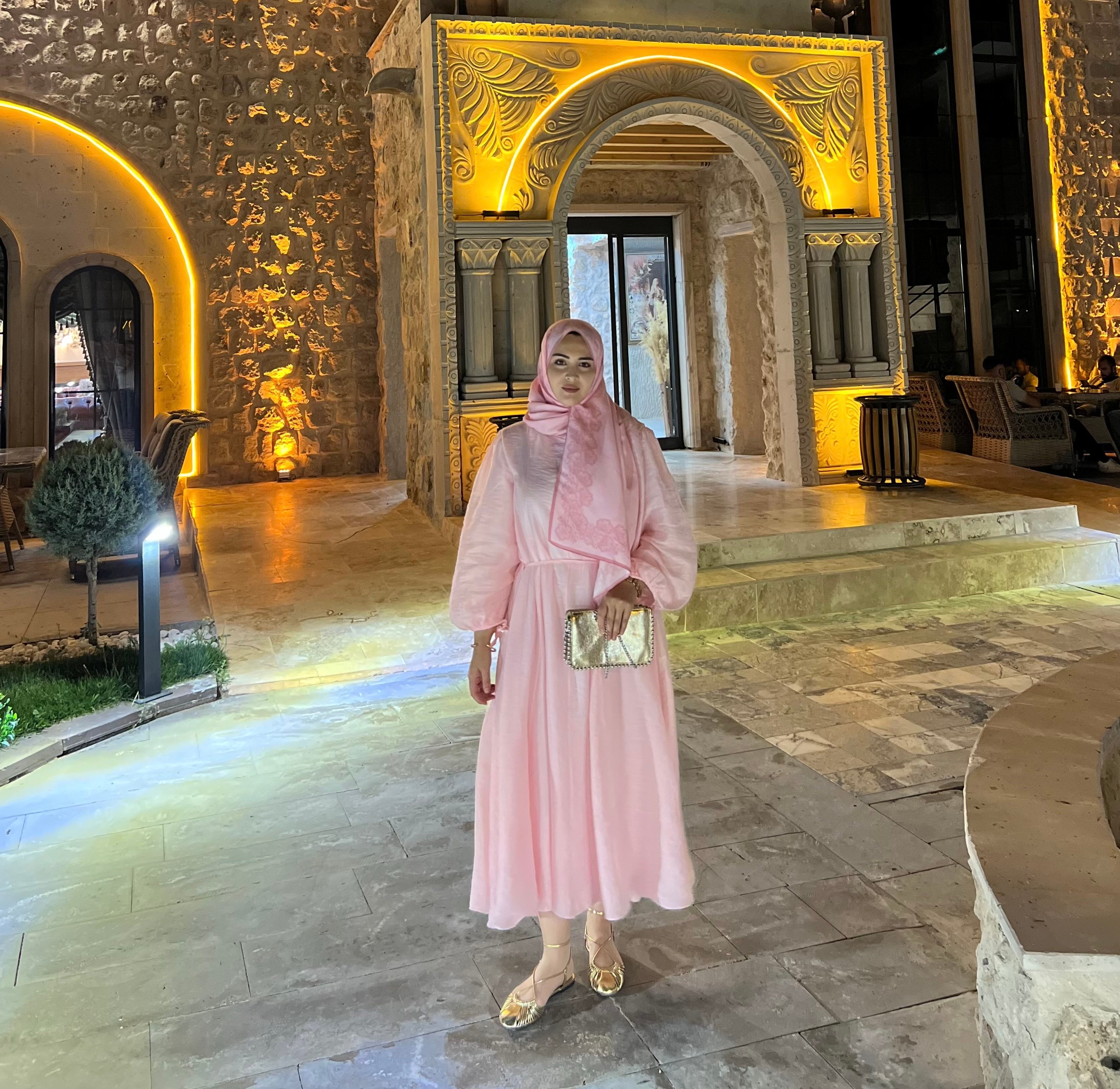 Paris Elbise Pembe