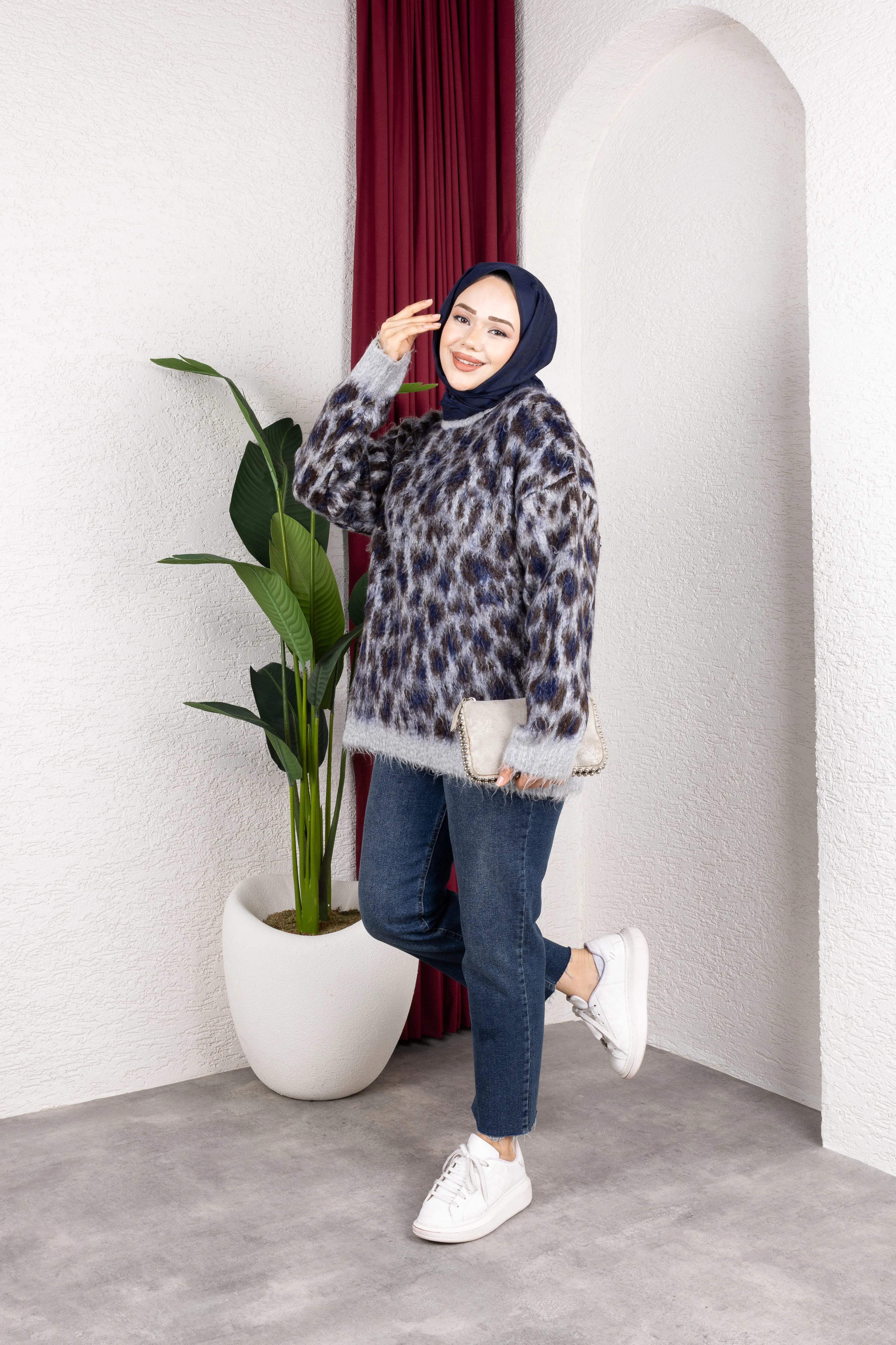 Leopar Kazak Lacivert