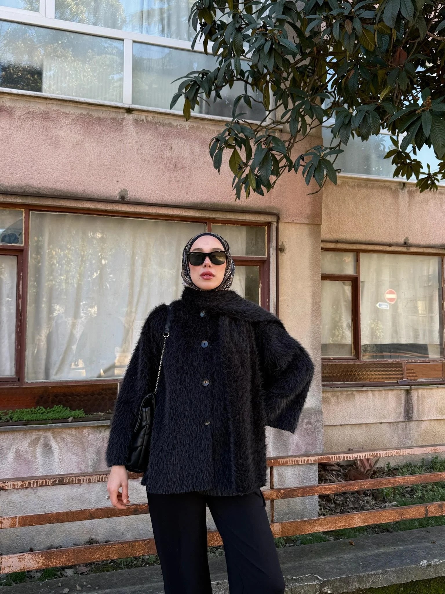 Puf Atkılı Ceket - Kahve