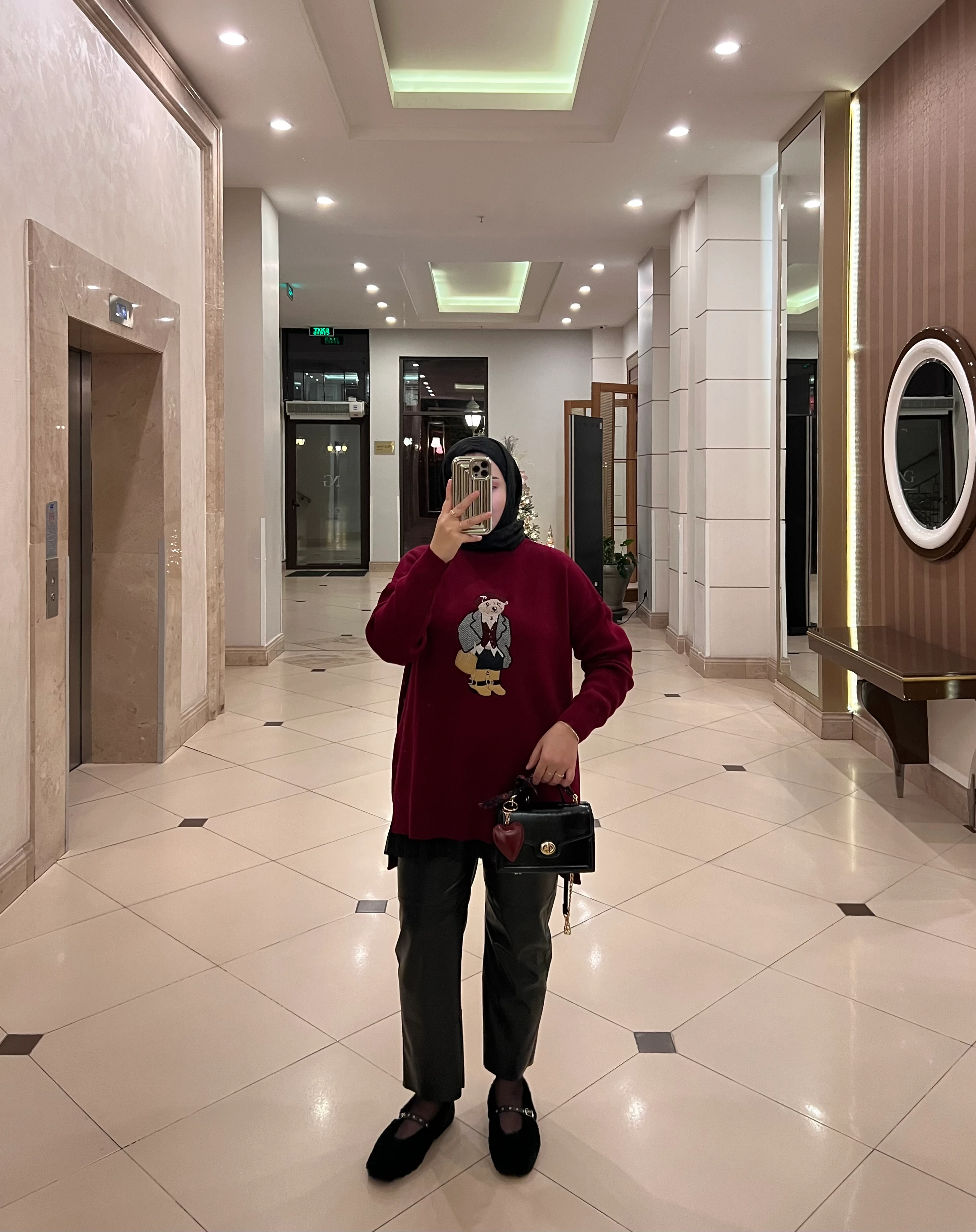 Mina Teddy Kazak Bordo 