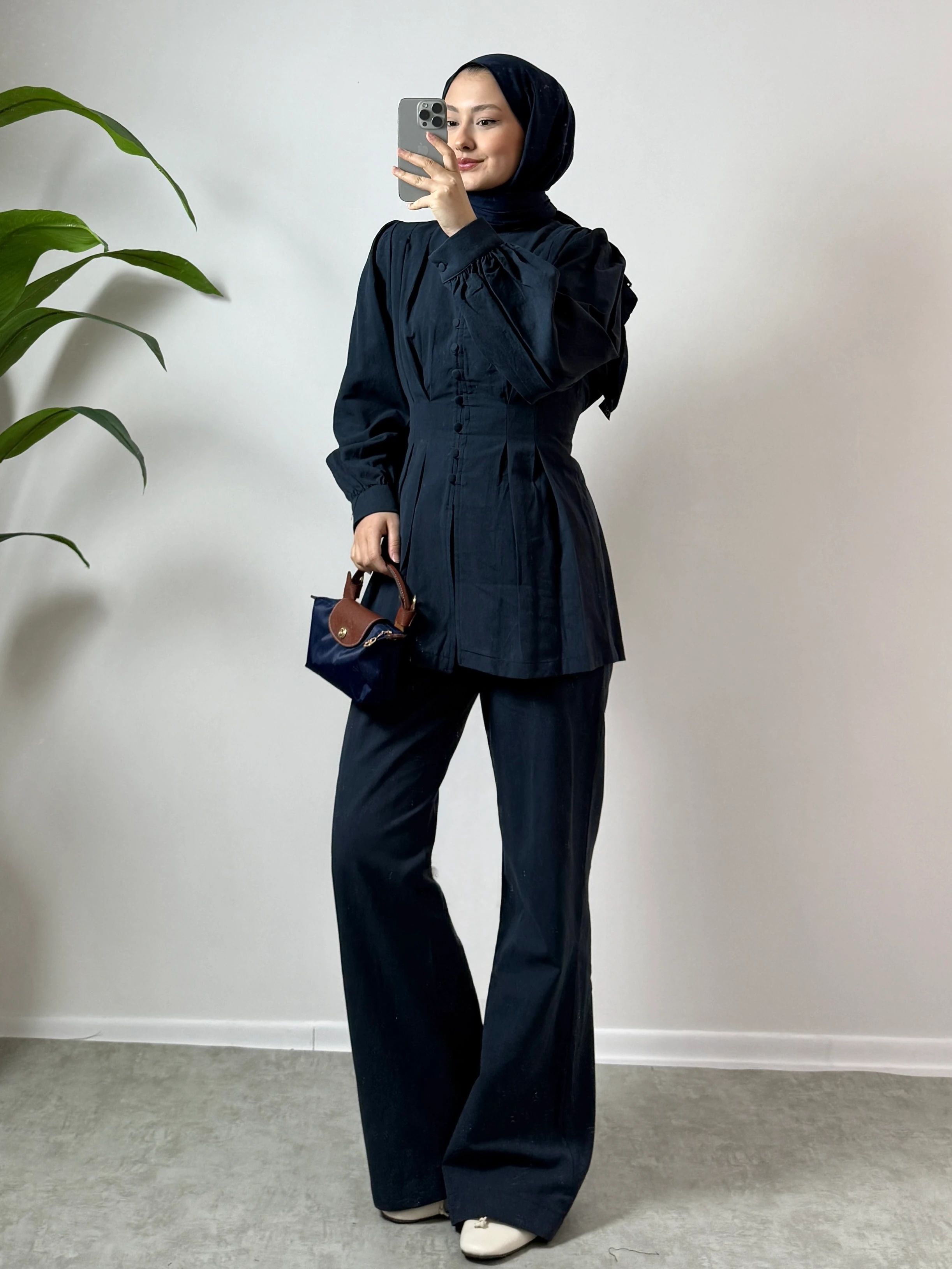 Sıra Düğmeli Tunikli Takım