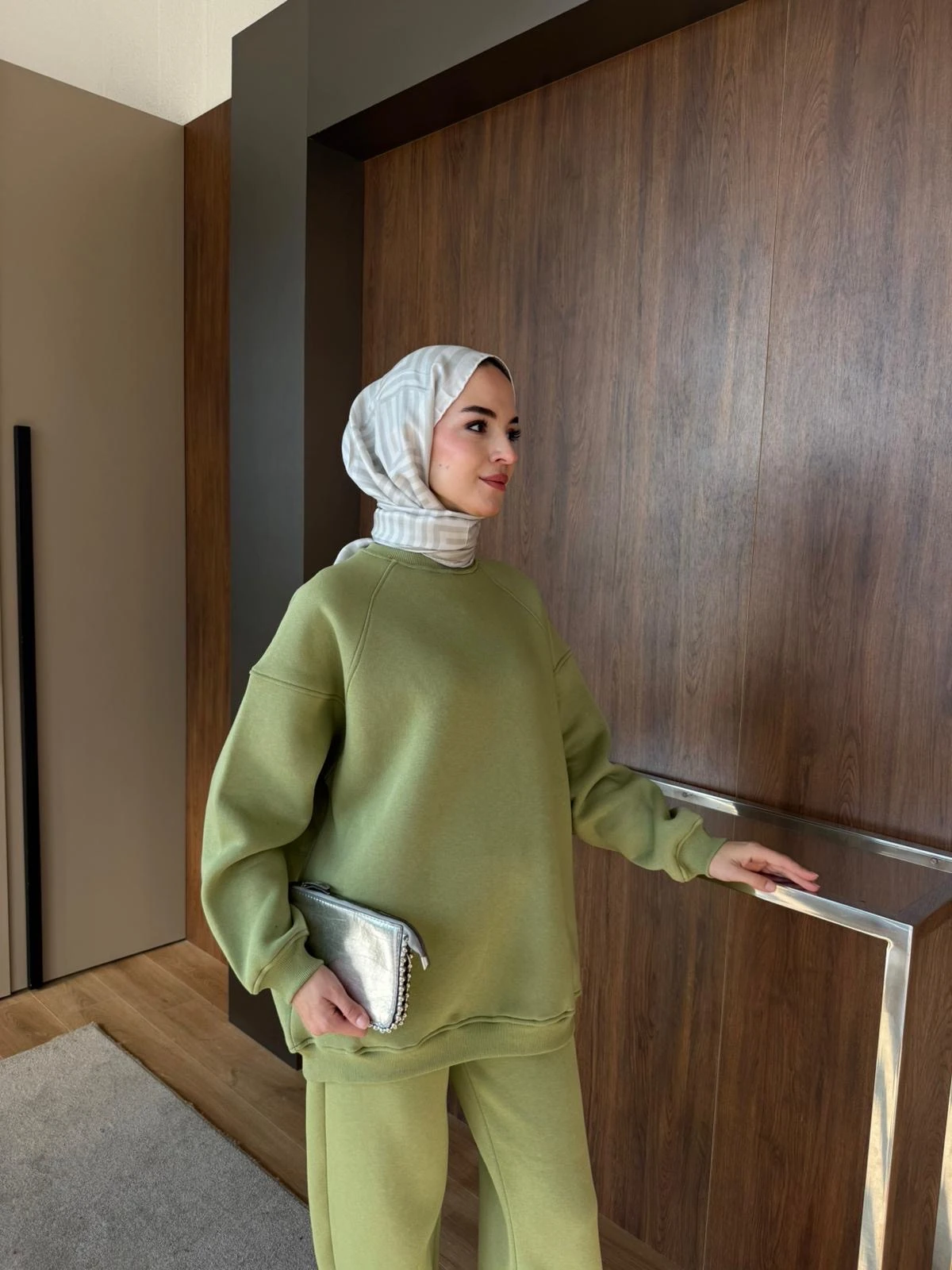 Lena Basic Eşofman Takımı Fıstık Yeşili