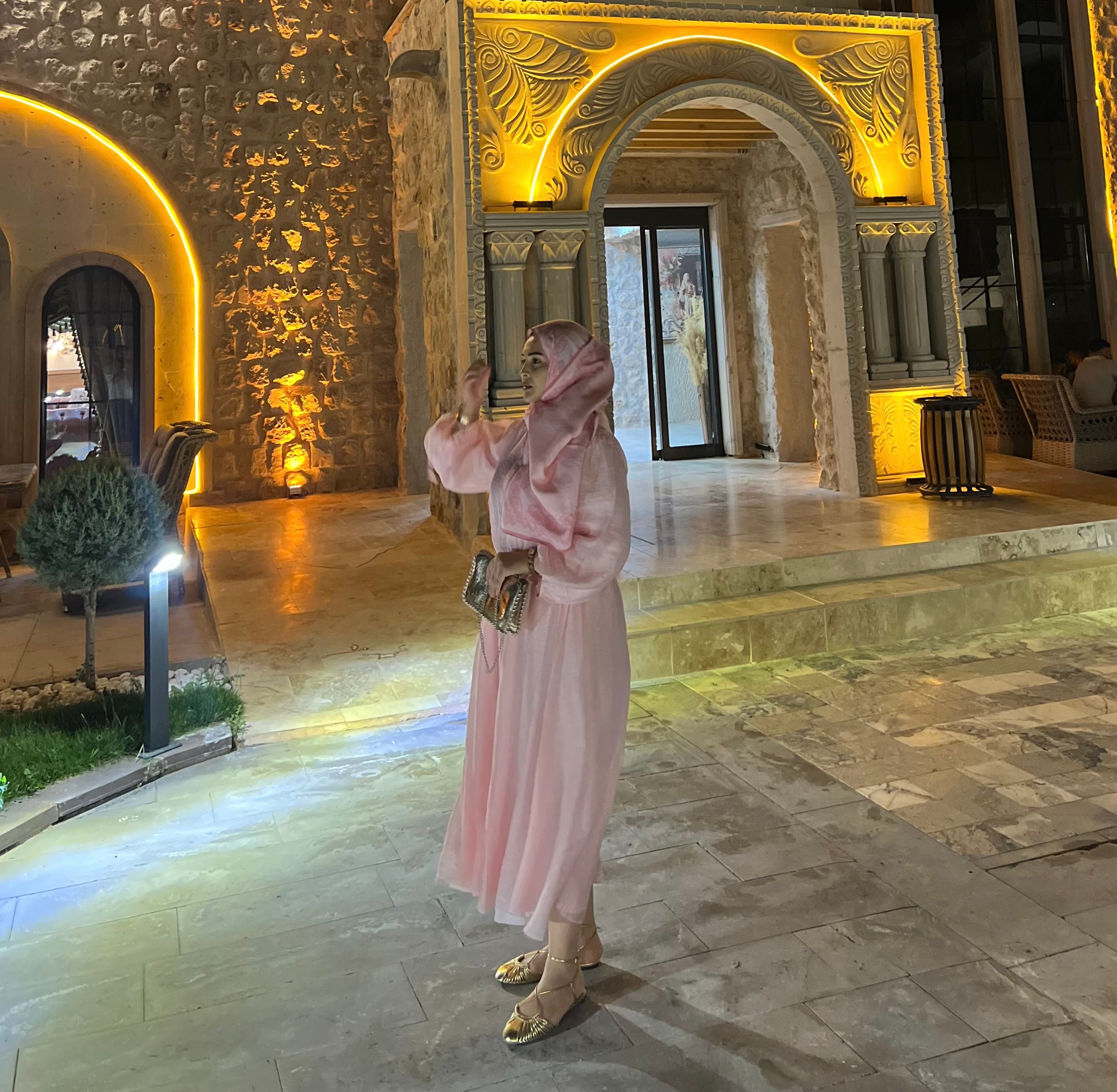 Paris Elbise Pembe