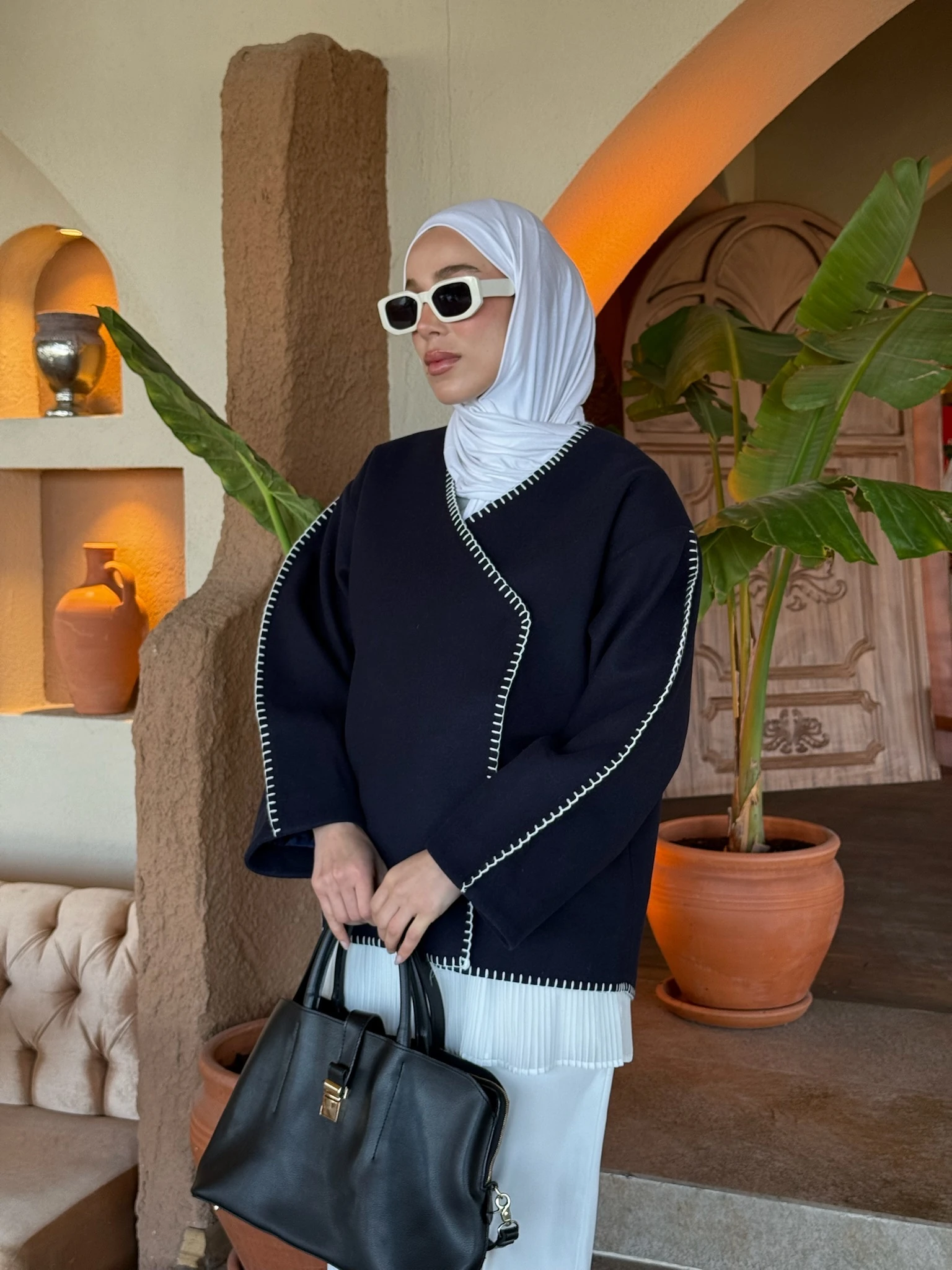 Premıum Dikişli Kaşe Ceket Lacivert 