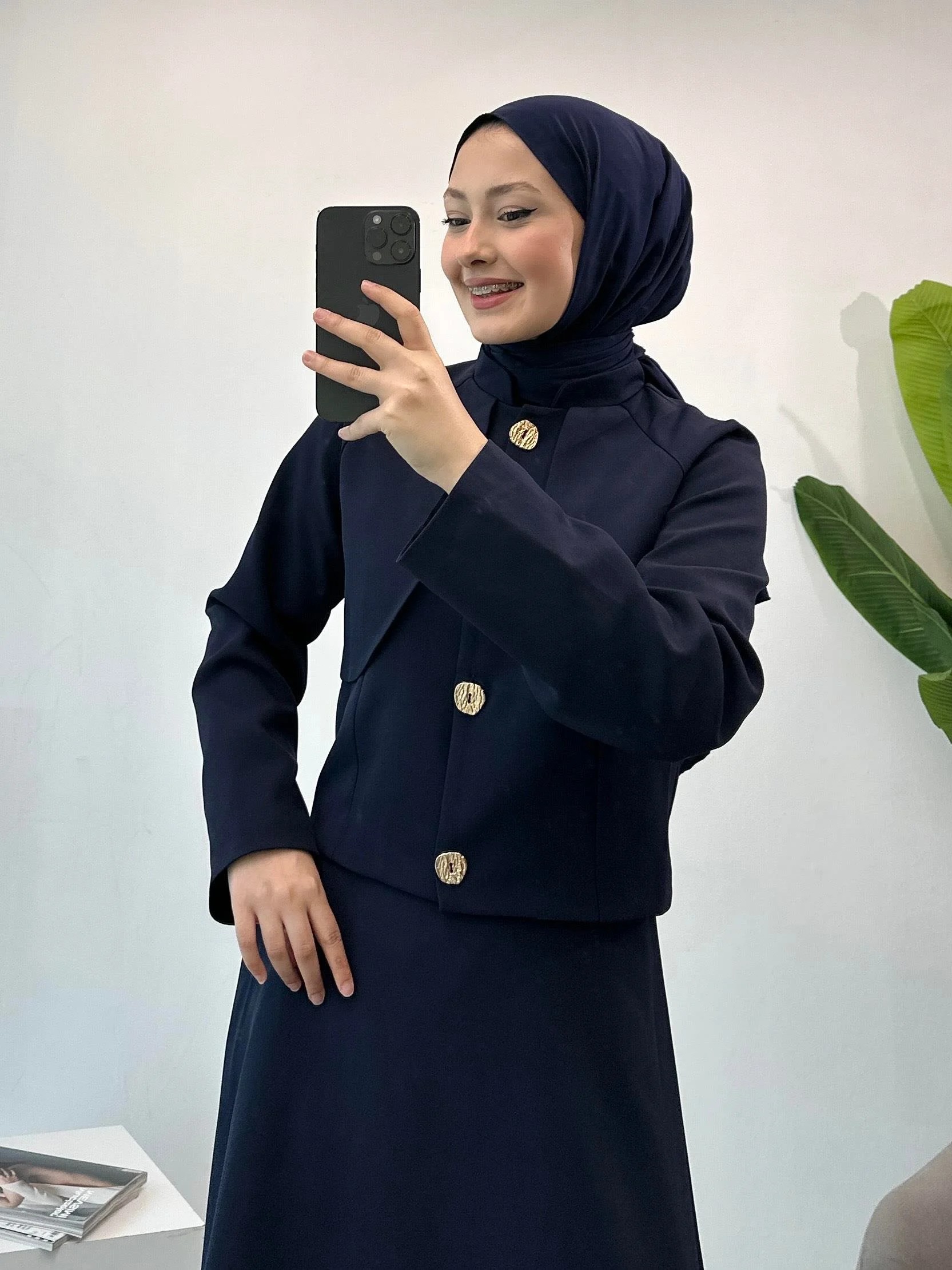 Mia Etekli Takım - Lacivert