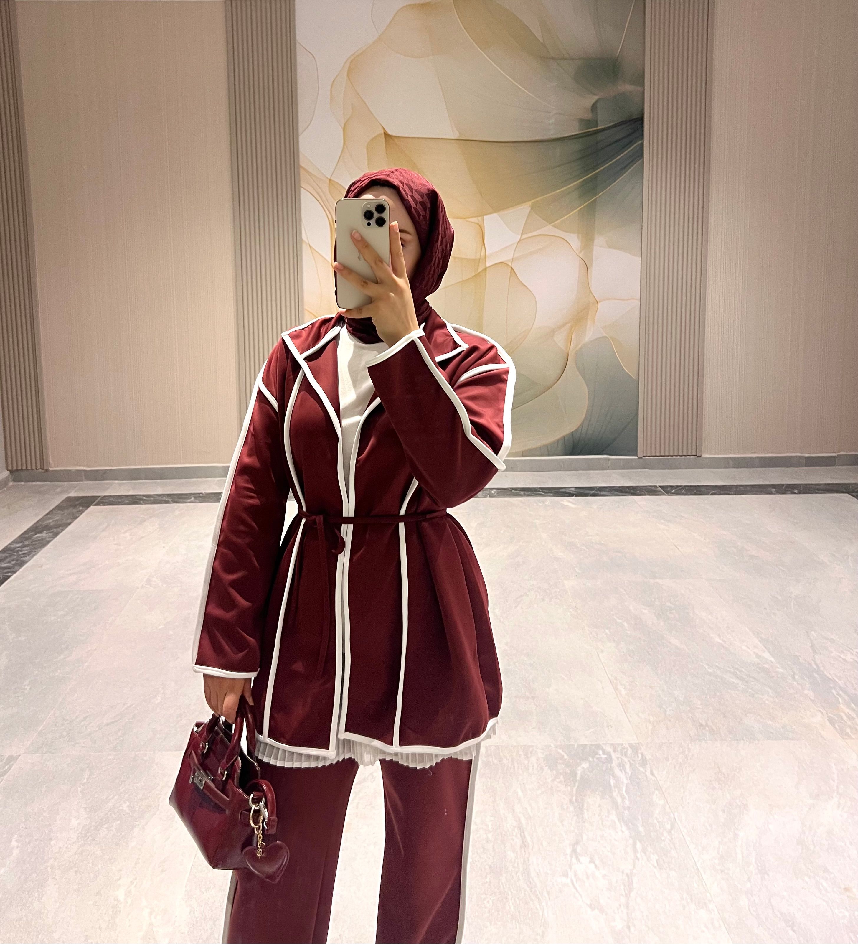 Josie Scuba Takım Bordo