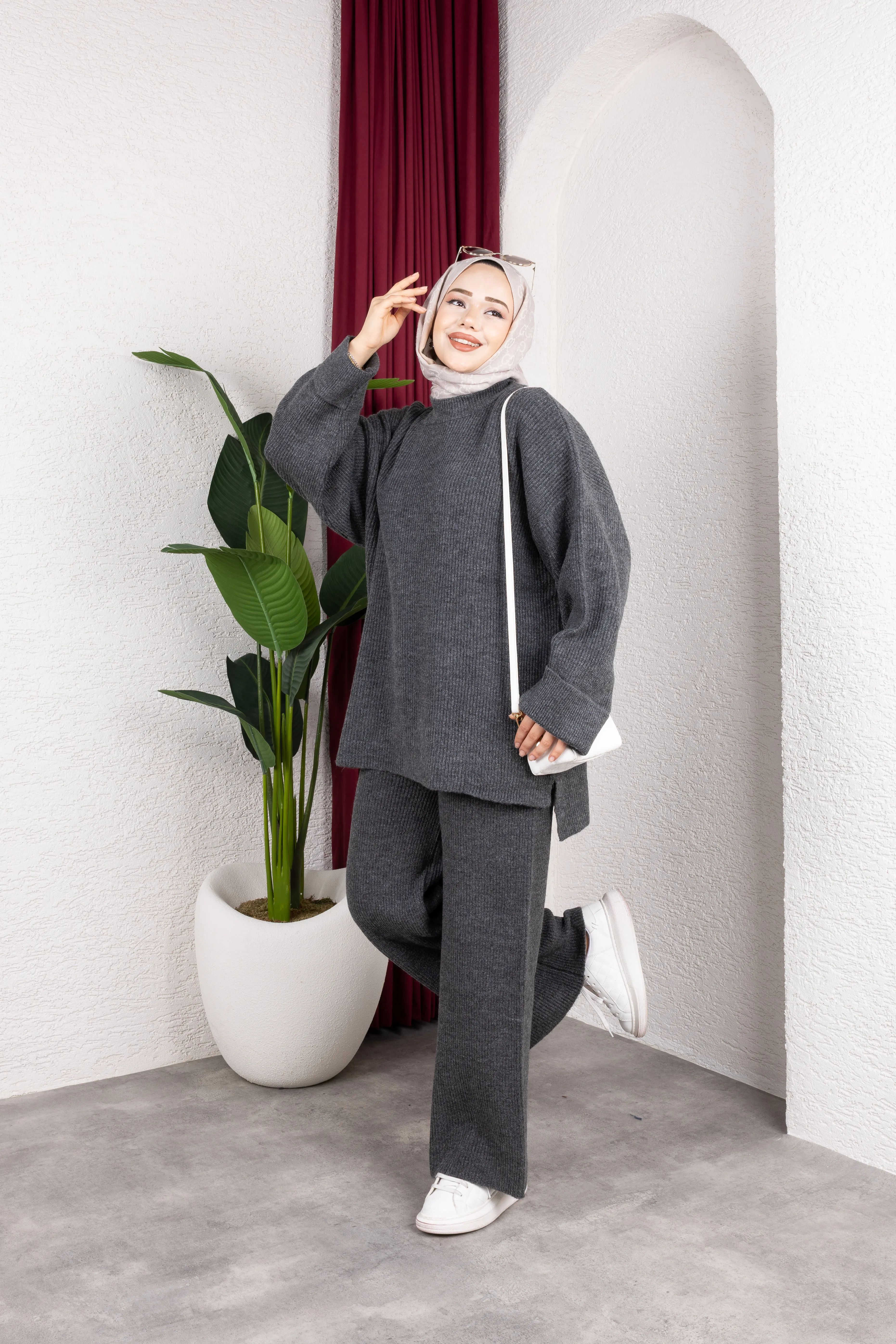 Sık Dokuma Premium Pantolonlu Takım Antrasit