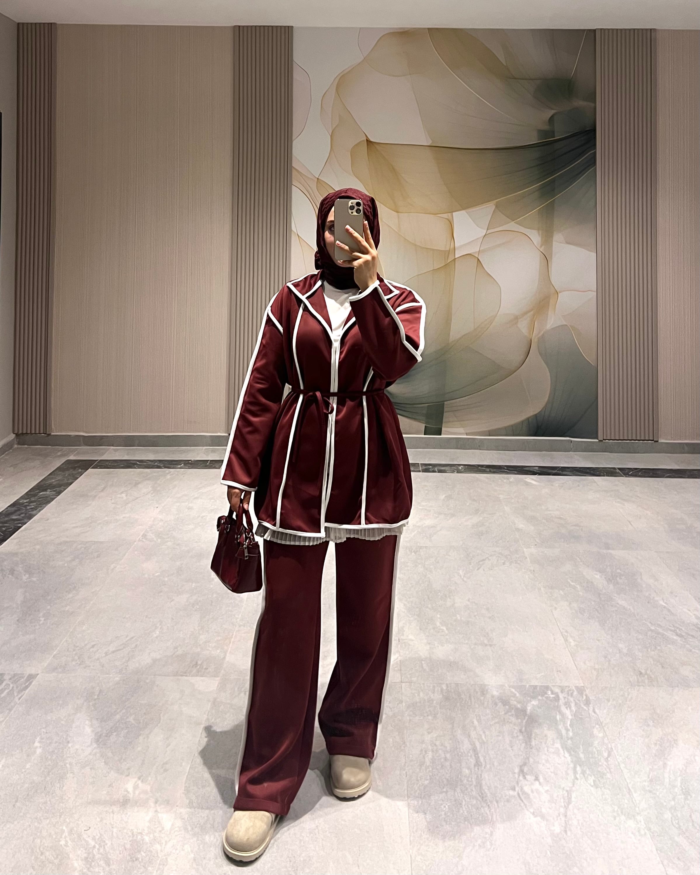 Josie Scuba Takım Bordo