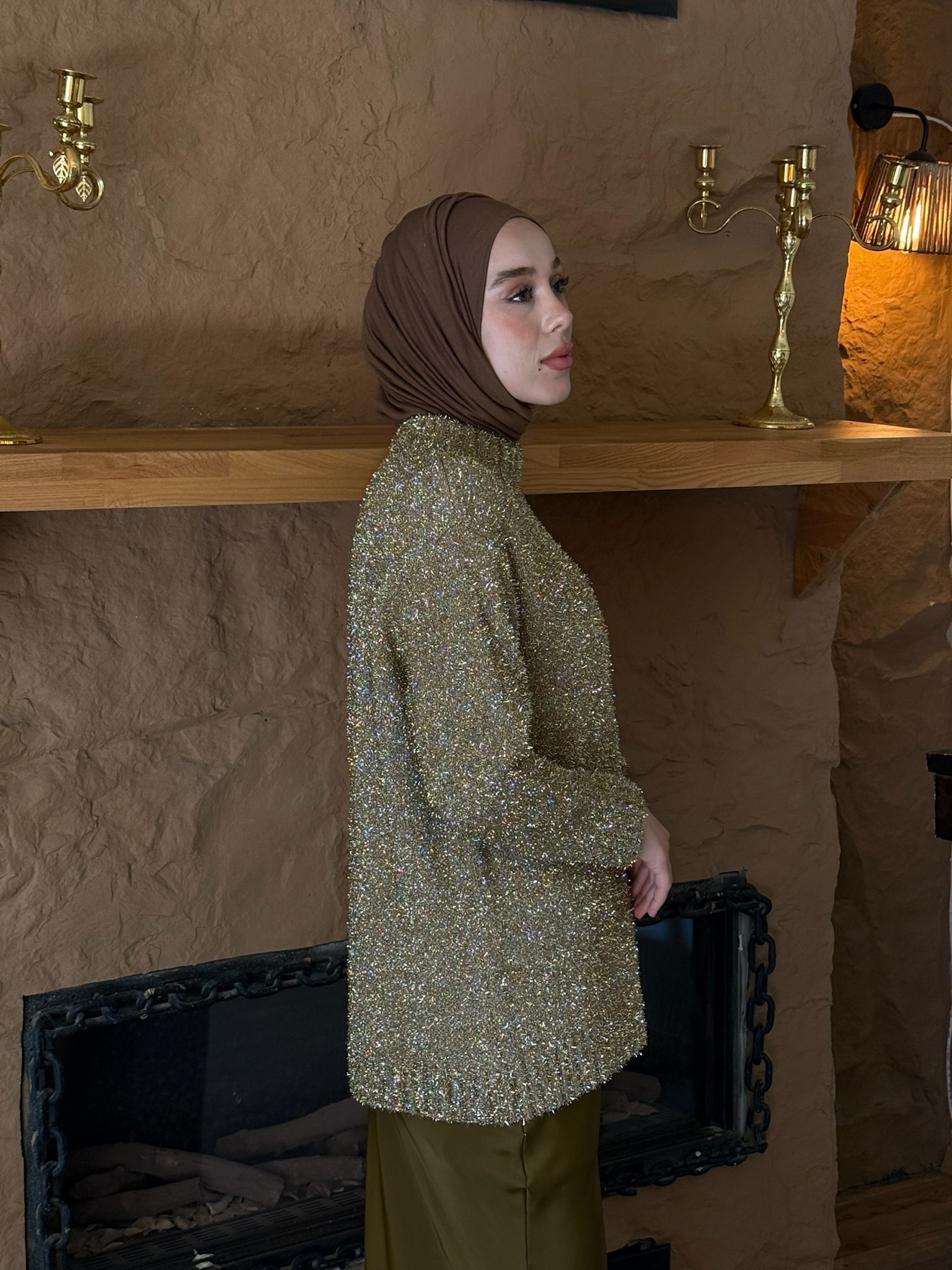 Gold Simli Kazak 