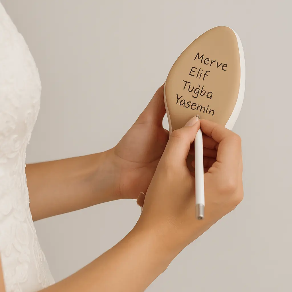 Gelin Ayakkabısının Altına İsim Yazmak