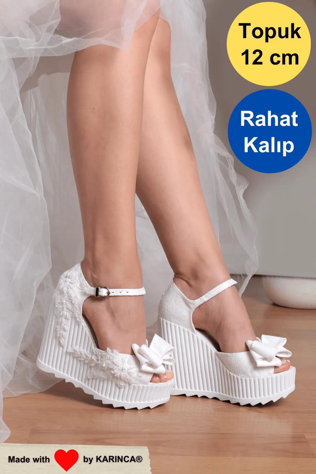 Spor Gelin Ayakkabısı, Dolgu Topuk
