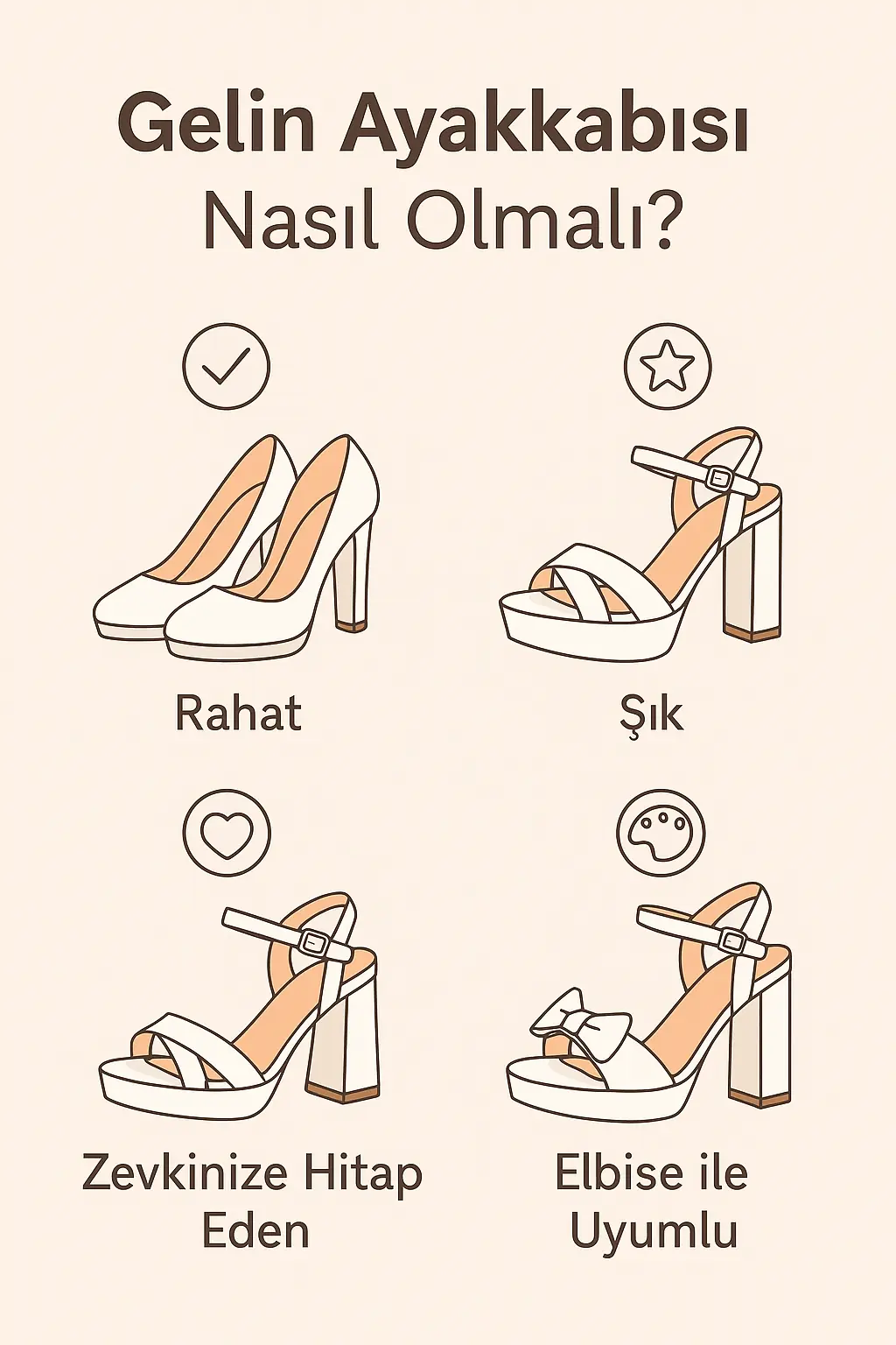 Gelin Ayakkabısı Nasıl Olmalı