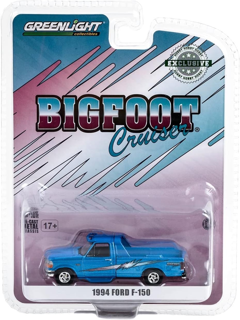GreenLight 1:64 1994 Ford F-150 - Bigfoot Cruiser #2 - Ford, Scherer Truck Equipment and Bigfoot 4x4 Collaboration (Hobby Exclusive)