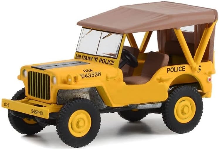 Greenlight 1:64 1949 Willys Jeep MB U.S. Army "545th Military Police Company Camp Drake Japan Training Camp" Yellow "Battalion 64" Series