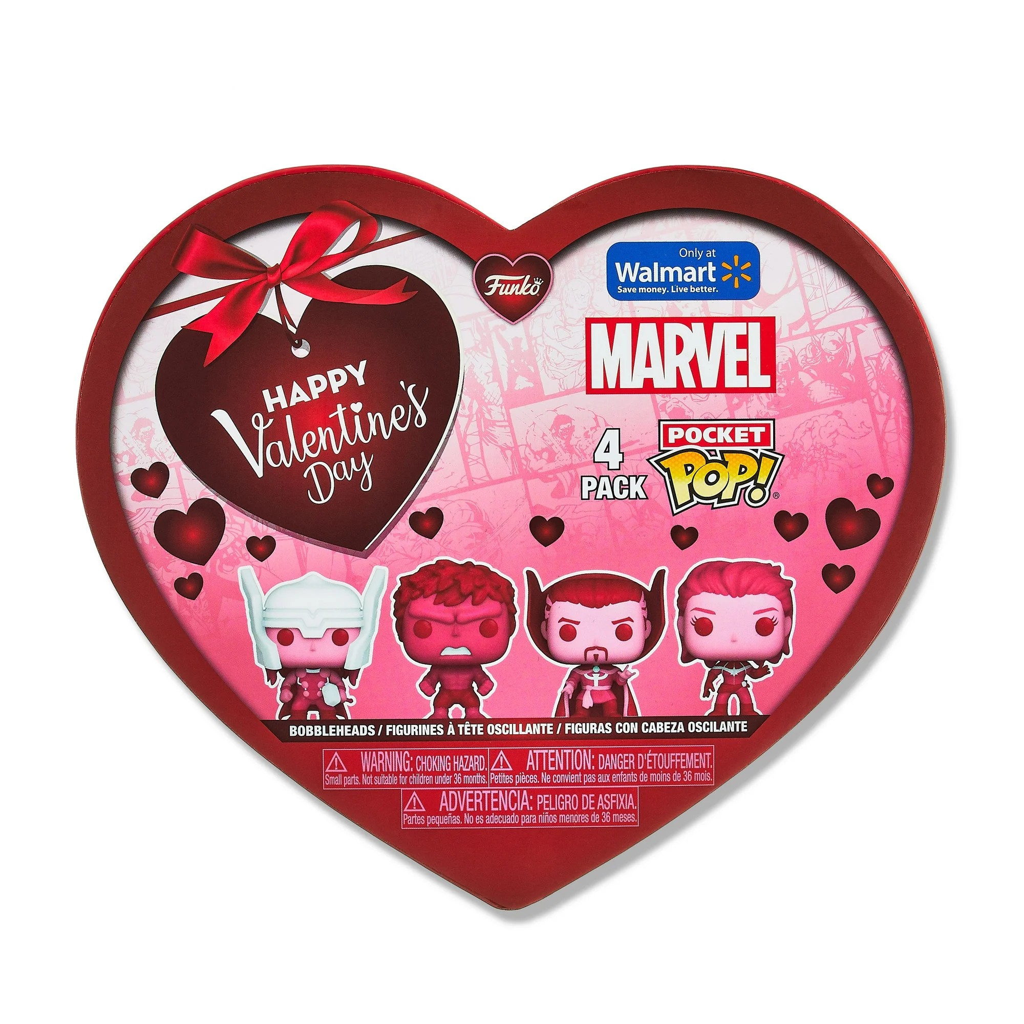  Funko 4-Pack Pocket Pop Marvel Classic - Happy Valentine's Day Box