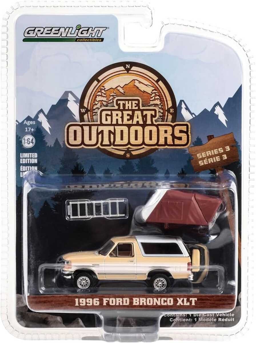 Greenlight 1/64 The Great Outdoors Series 3- 1996 Ford Bronco XLT