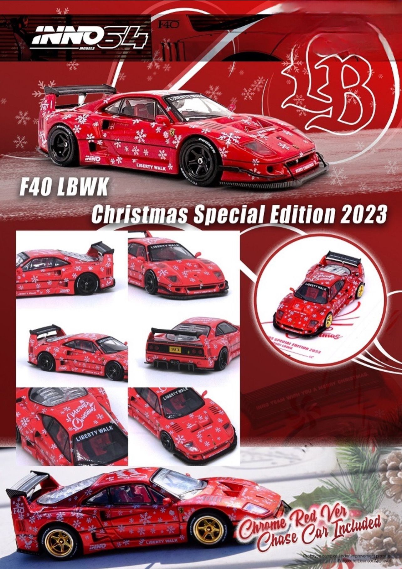 Inno 64 - LBWK Ferrari F40 Christmas 2023 Special Edition