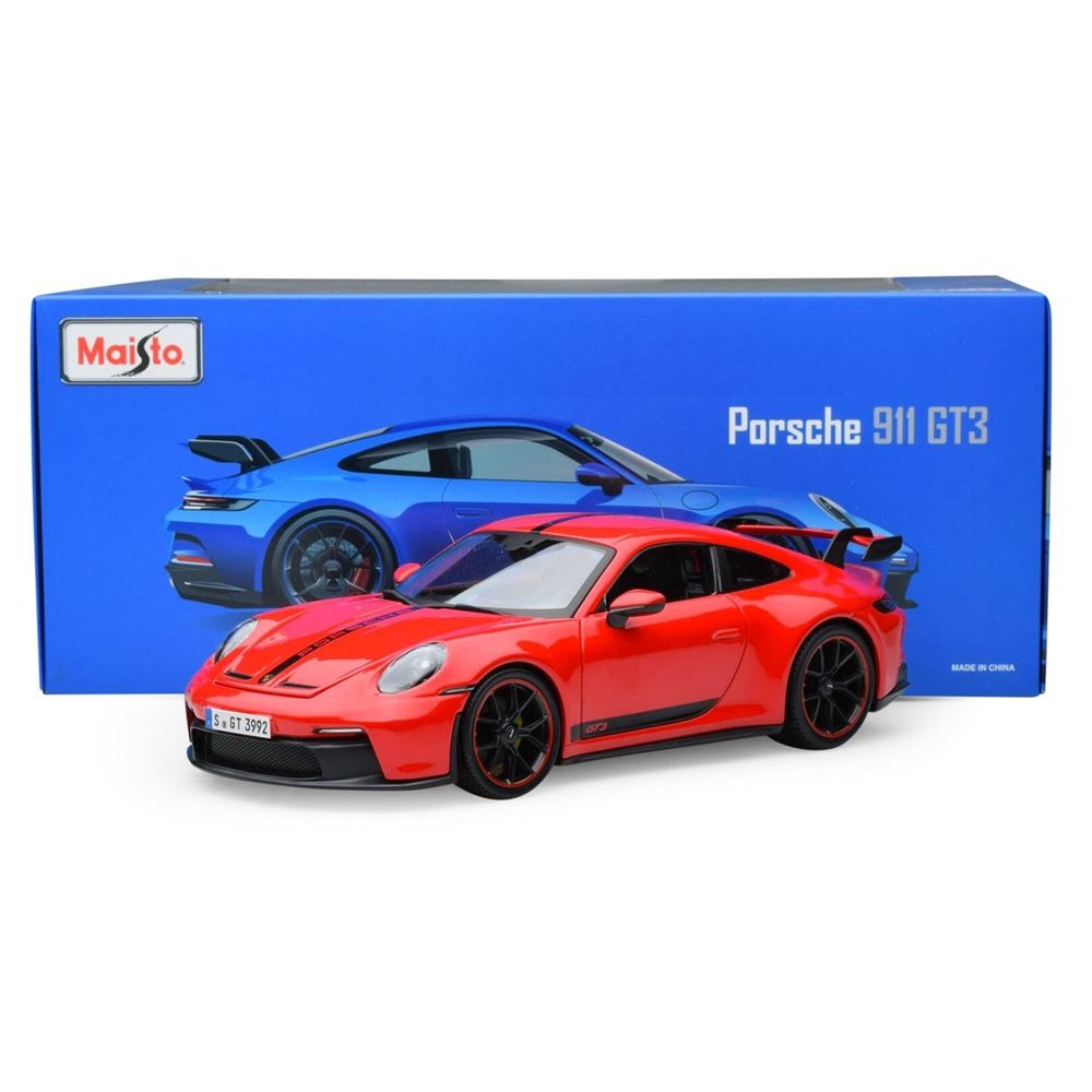 Maisto 1/18 Kırmızı Porsche 911 GT3 Model Araba