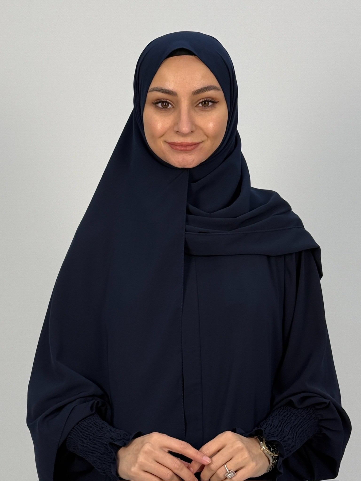 MEDİNE İPEĞİ LACİVERT ŞAL