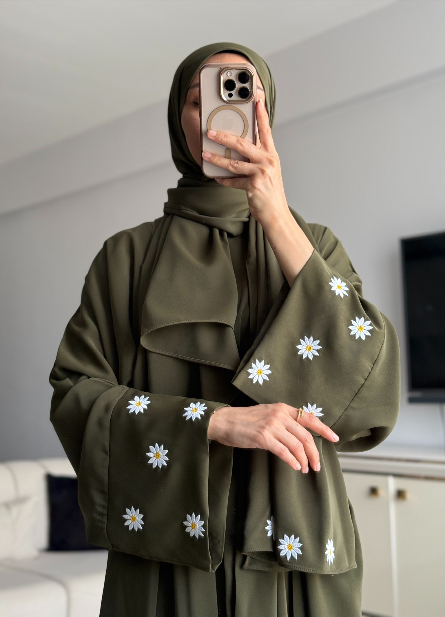 PAPATYA ABAYA HAKİ YEŞİLİ