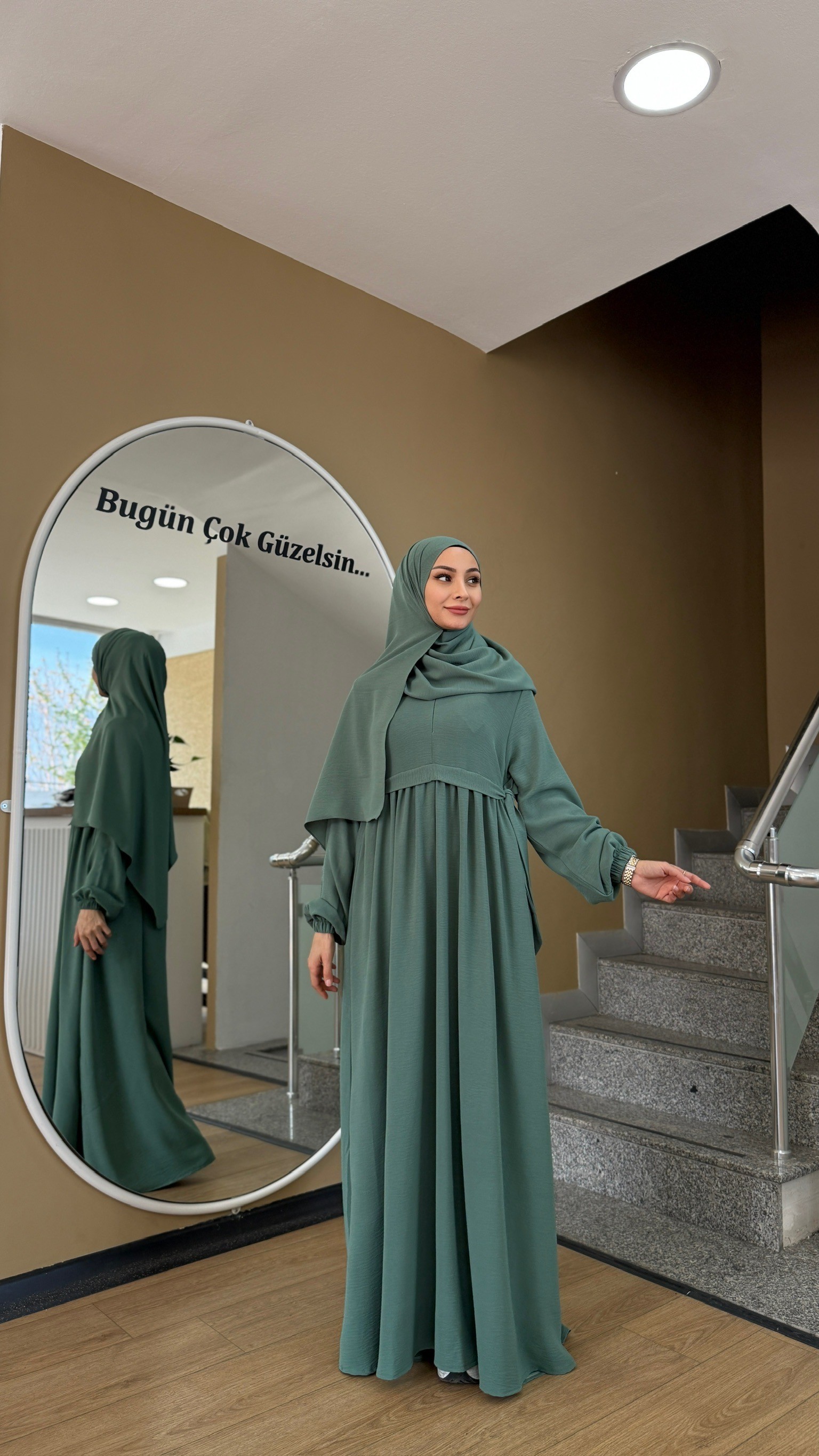 RABİA ELBİSE ÇAĞLA YEŞİLİ