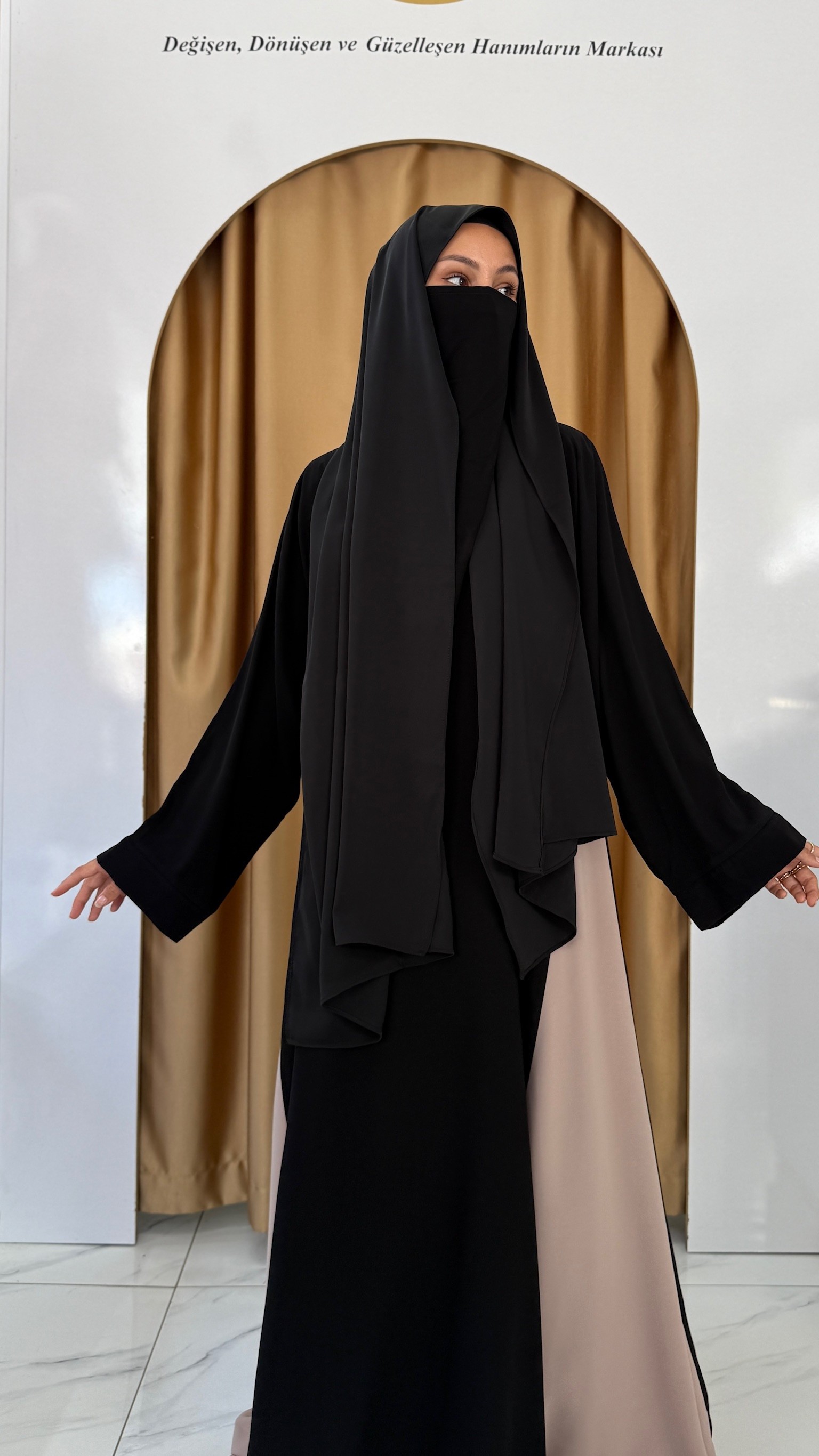 NİSA ABAYA SİYAH 