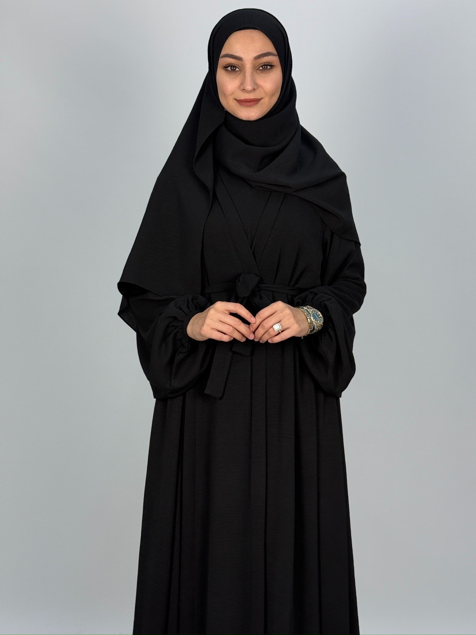 YILDIZ ABAYA SİYAH