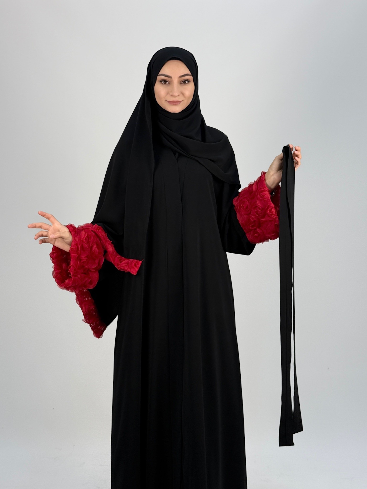 AŞK ABAYA KIRMIZI 