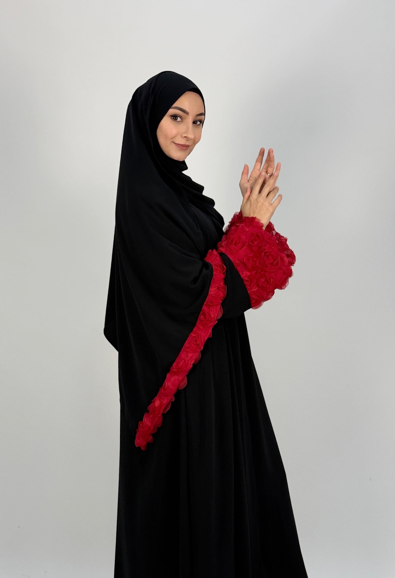 AŞK ABAYA KIRMIZI 