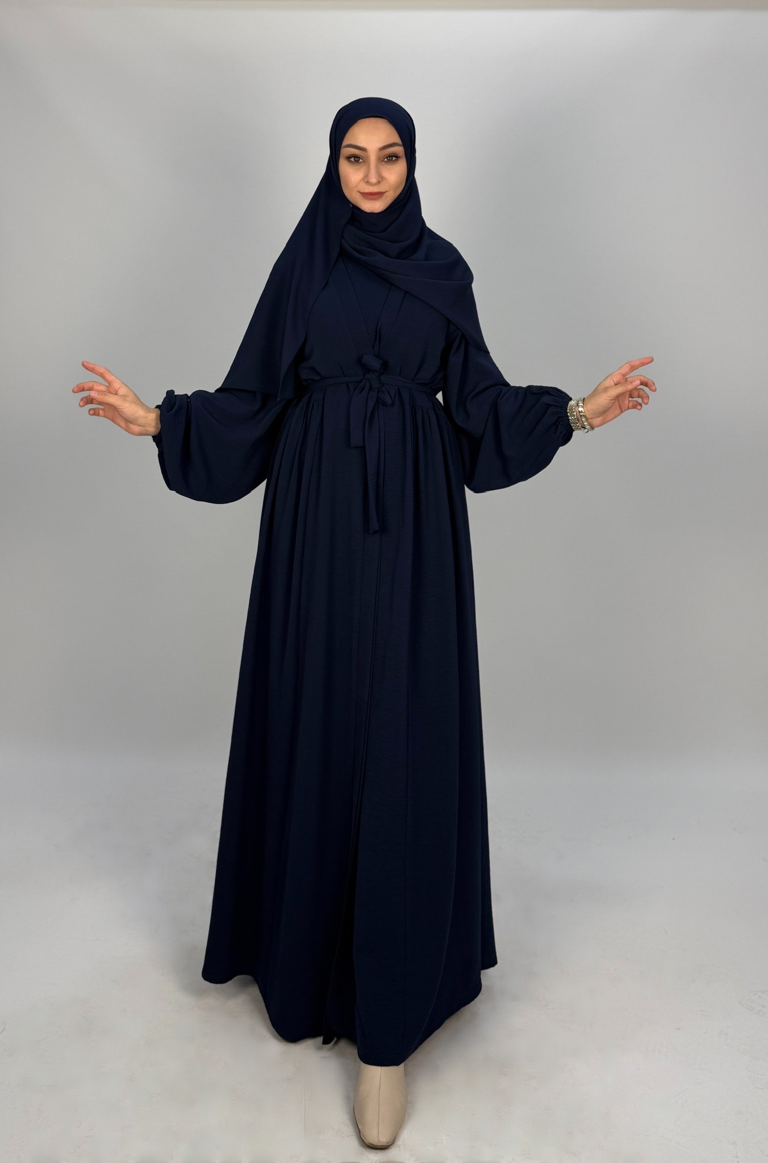 YILDIZ ABAYA LACİVERT 