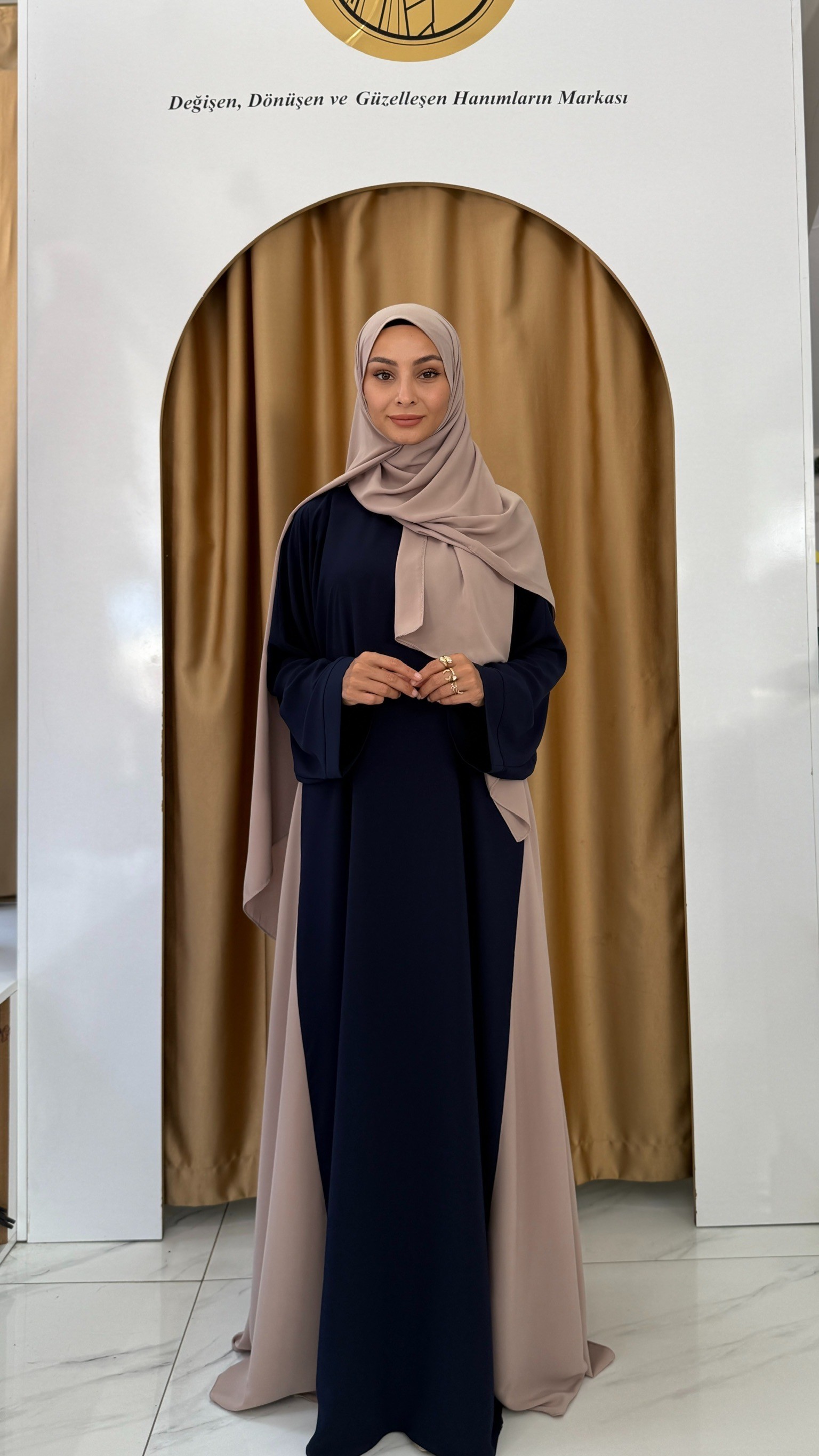 NİSA ABAYA LACİVERT 