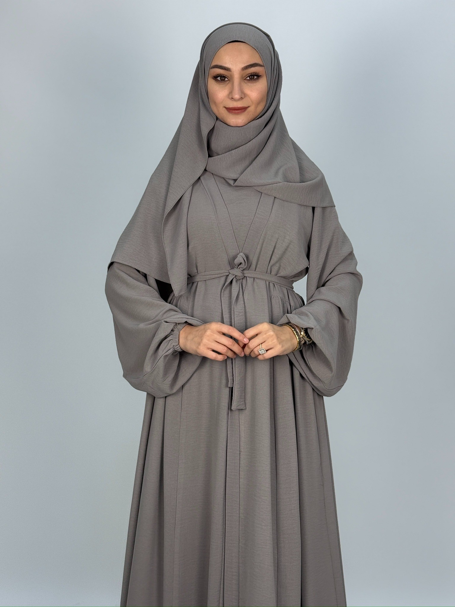 YILDIZ ABAYA KÜL GRİ