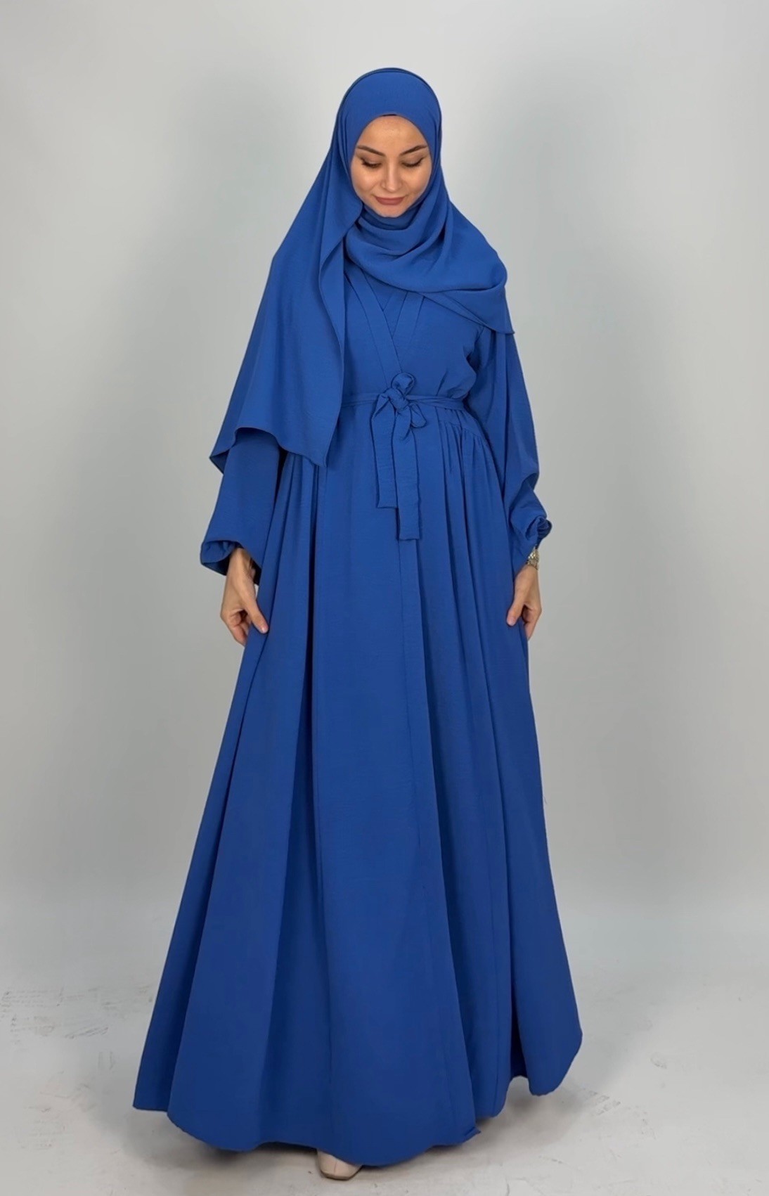 YILDIZ ABAYA  SAKS MAVİSİ