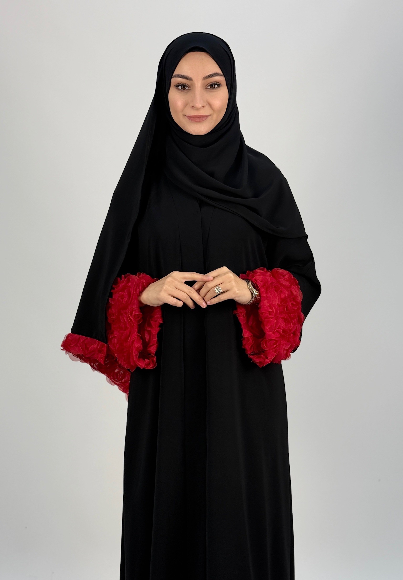 AŞK ABAYA KIRMIZI 