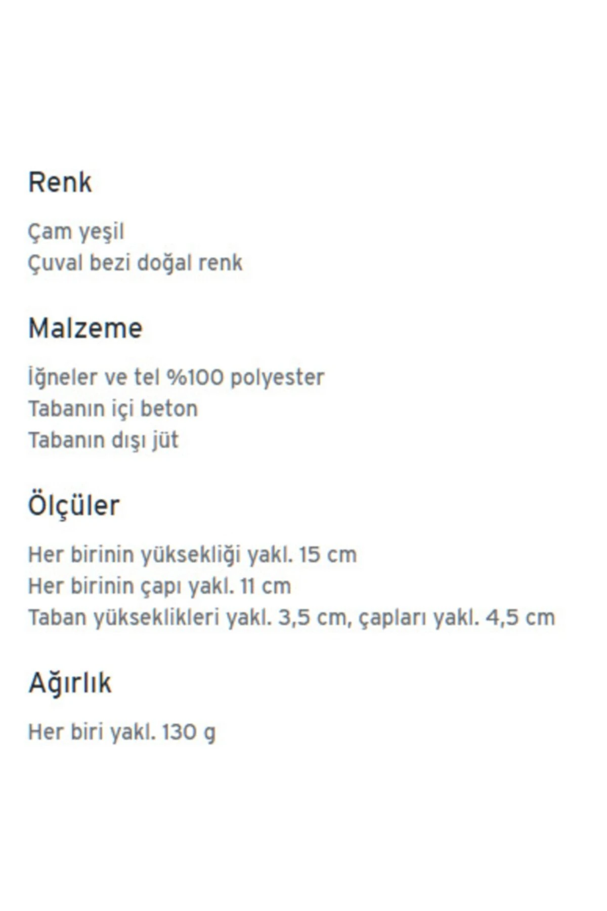 2 Adet Dekoratif, Karlı Yeşil Çam Ağacı