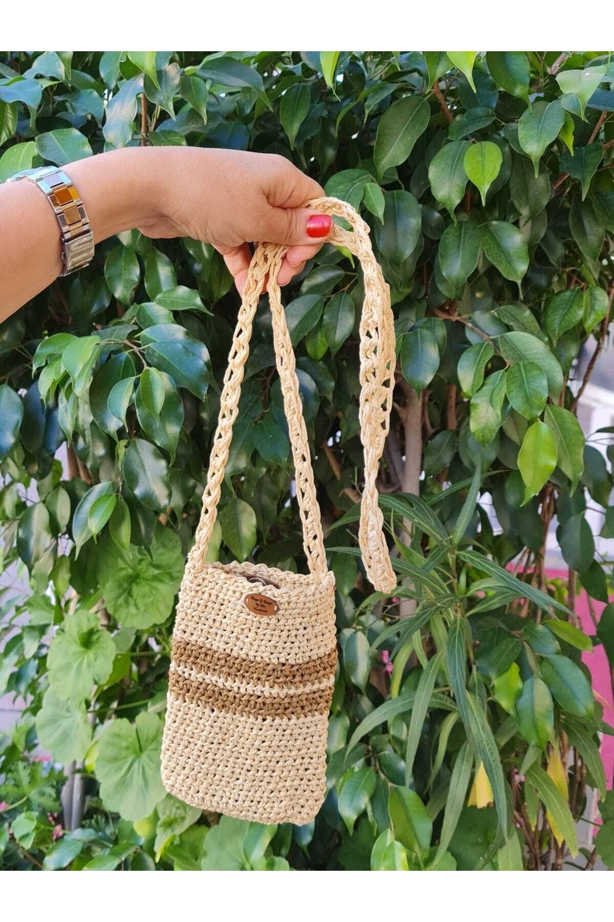 El Örgüsü Telefon Çantası