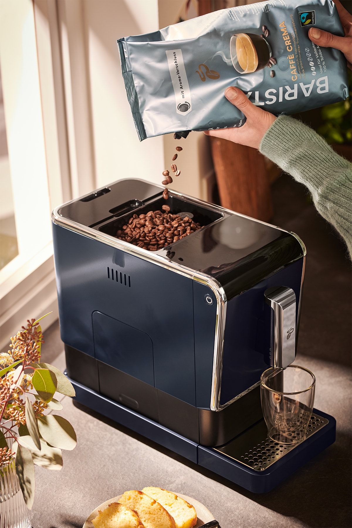 Esperto Caffè Tam Otomatik Kahve Makinesi Lacivert 154908