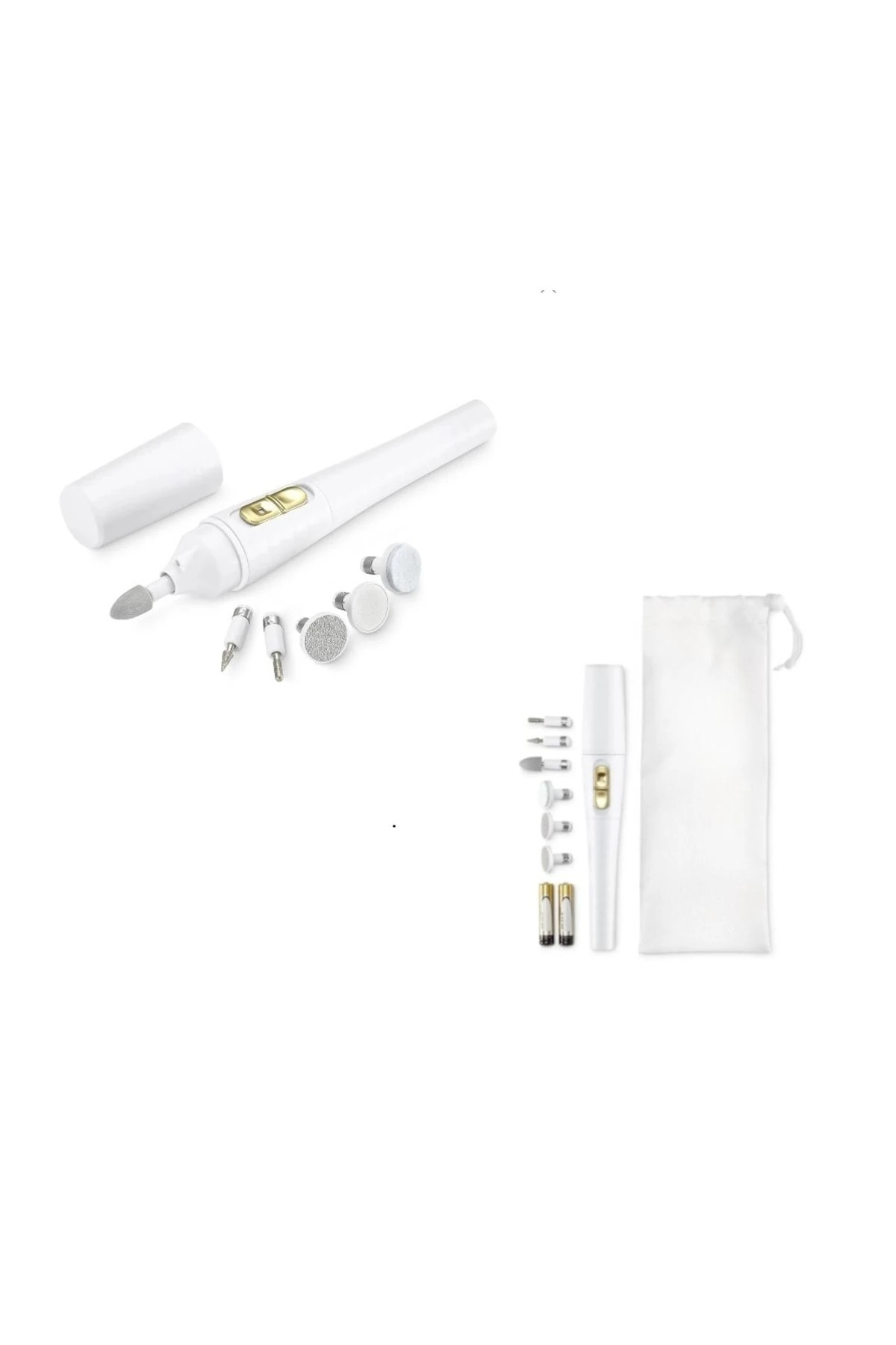 Lux Işıklı Kapaklı 6 Parça Pilli Manikür Pedikür Seti