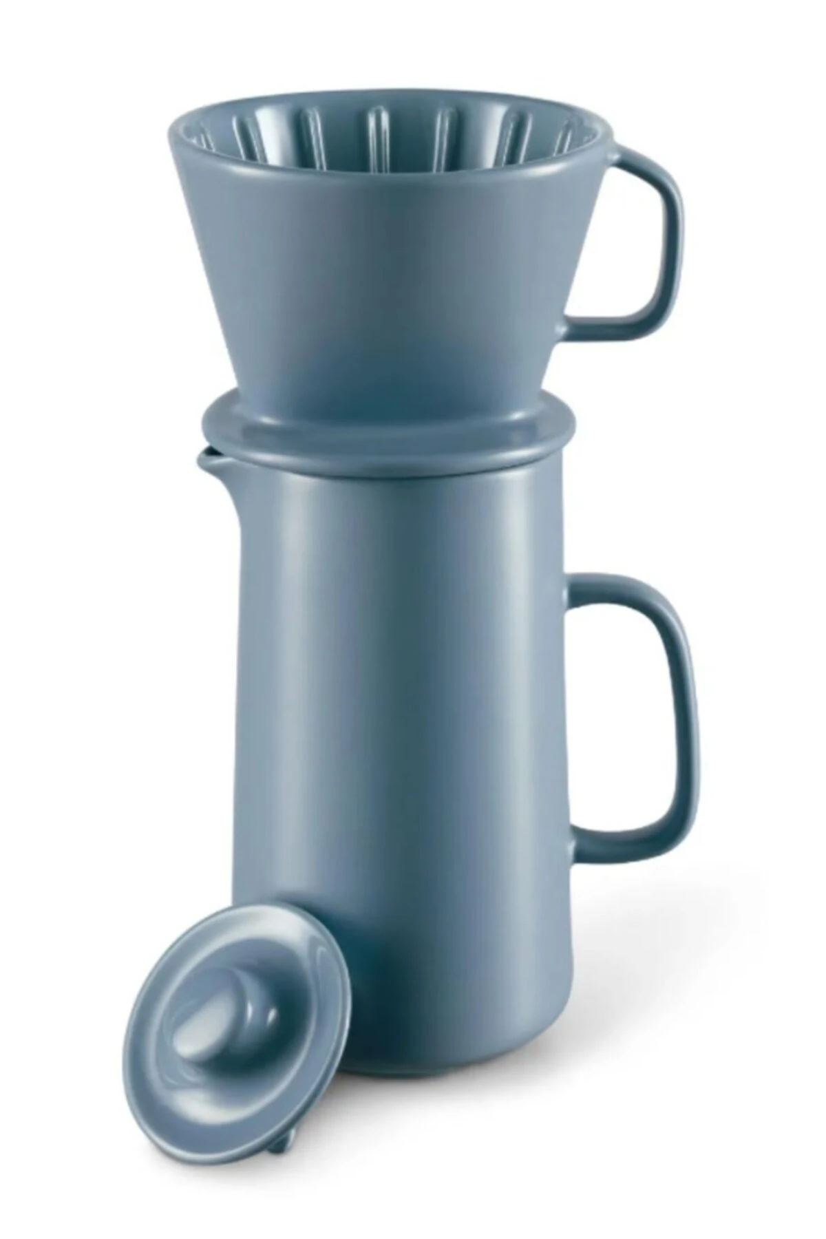 Filtreli Kahve Demliği, Mavi