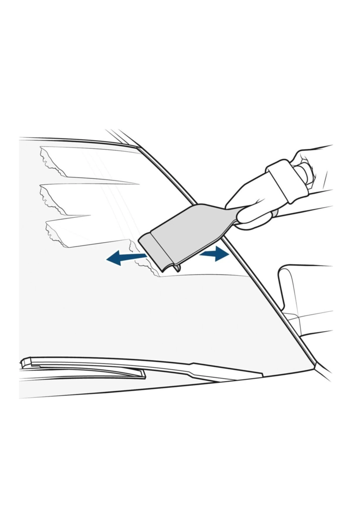 3'ü 1 Arada Araba Buz Kazıyıcı Ve Kar Süpürgesi