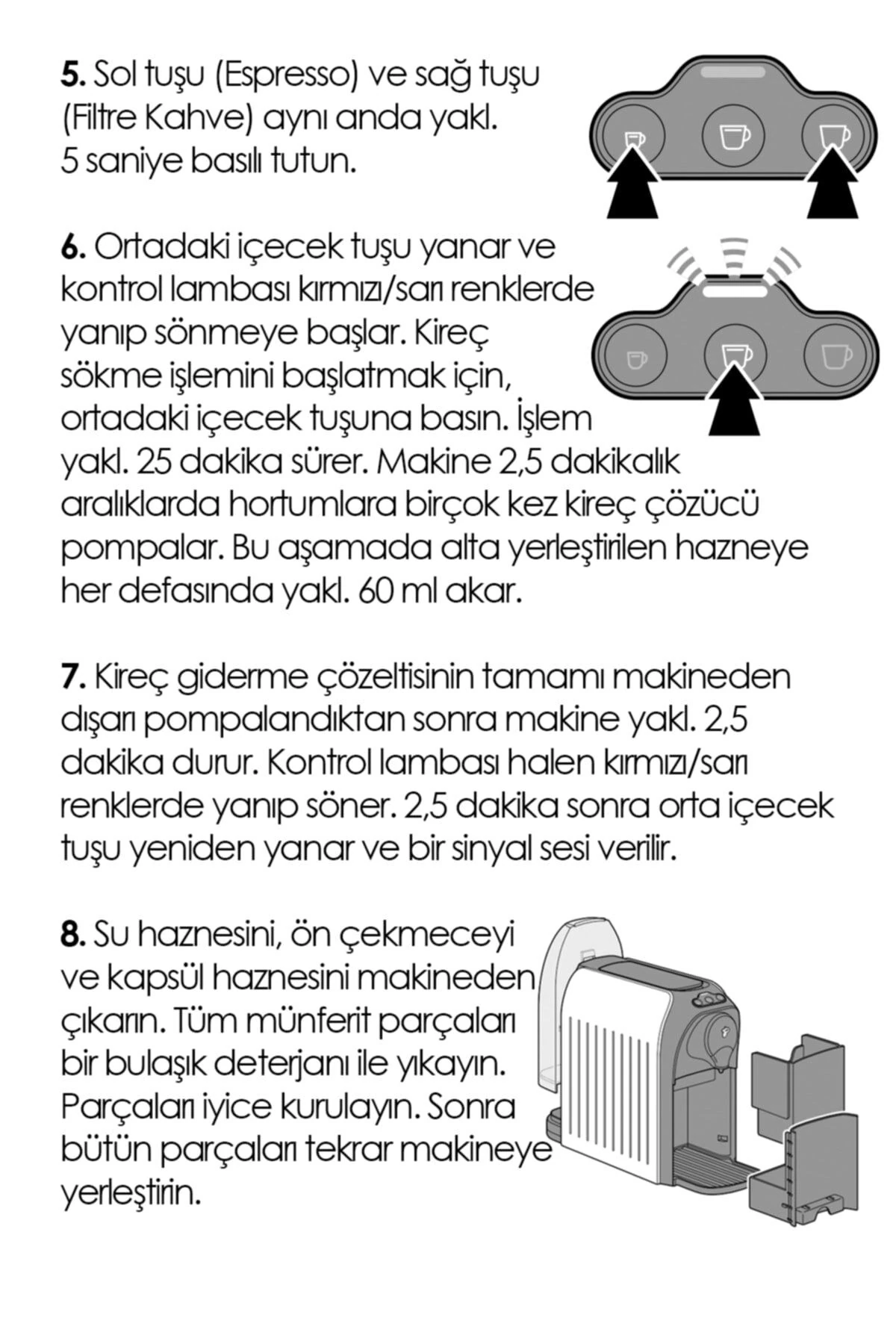 Kahve Makinası Kireç Sökücü Isviçre Menşeili 125 gr