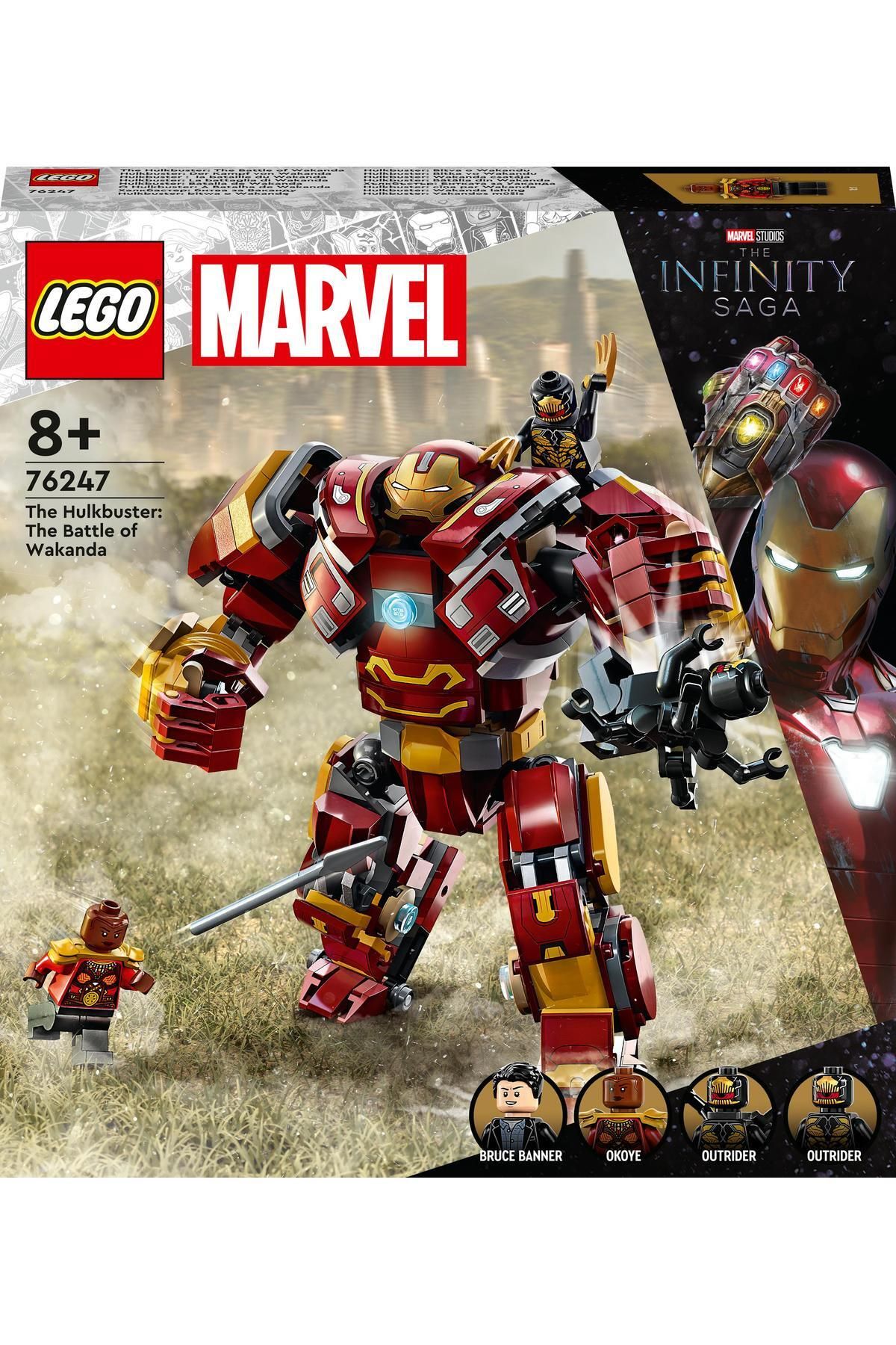 ® Marvel Hulkbuster: Wakanda Savaşı 76247 - 8 Yaş ve Üzeri Çocuklar için Yapım Seti (385 Parça)