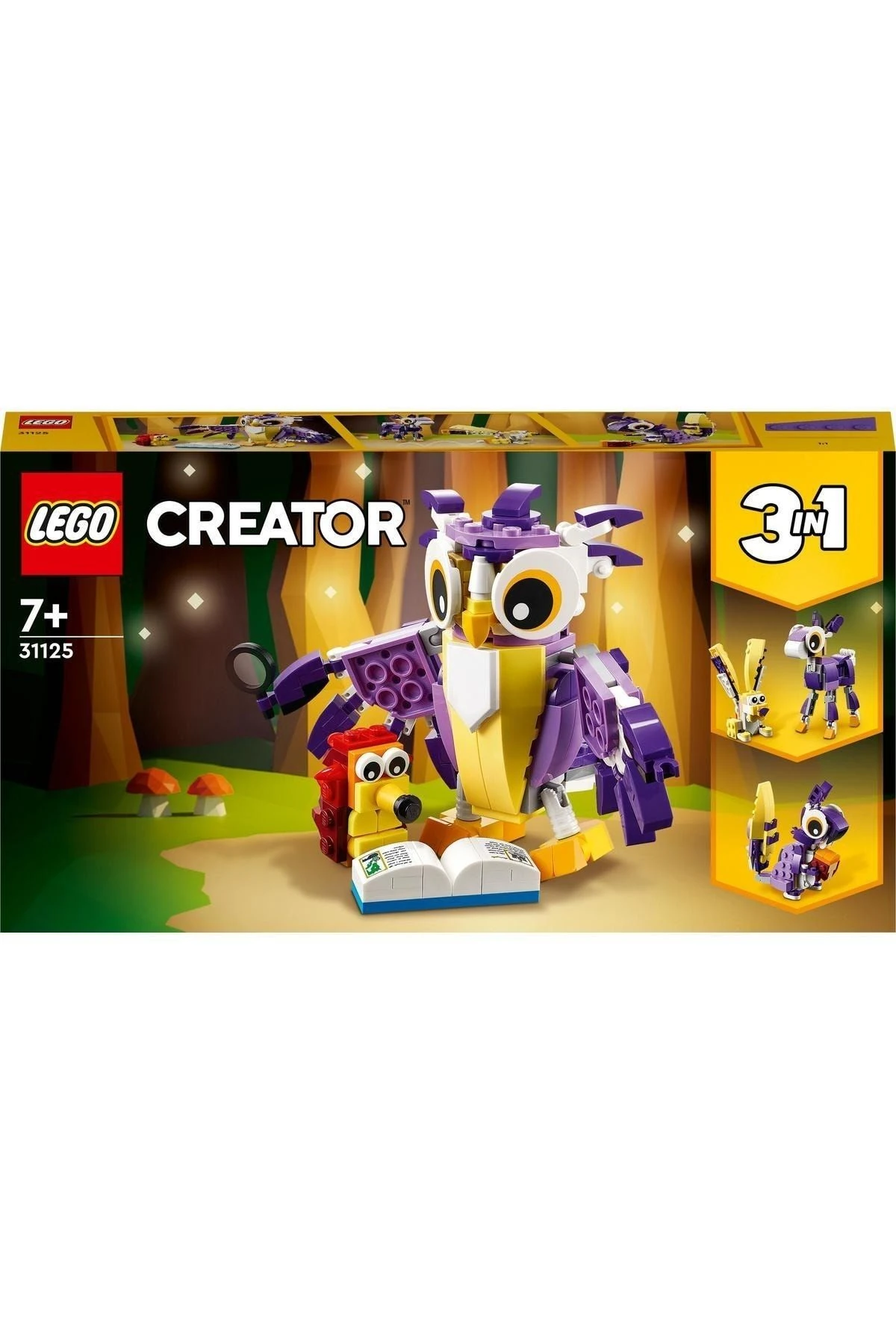 ® Creator 3’ü 1 Arada Fantastik Orman Yaratıkları 31125 - Yaratıcı Oyuncak Yapım Seti(175 Parça)