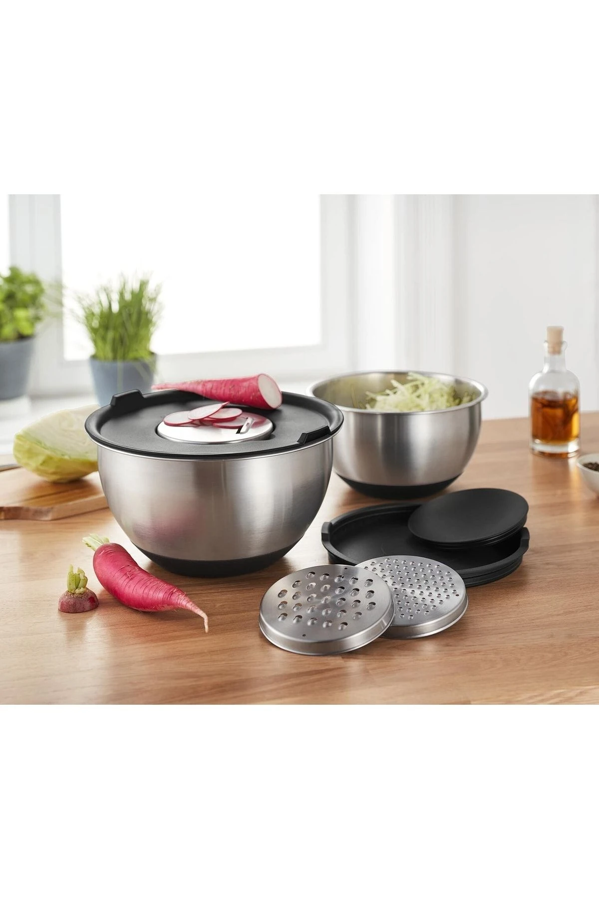 Paslanmaz Çelik Karıştırma Kasesi Seti