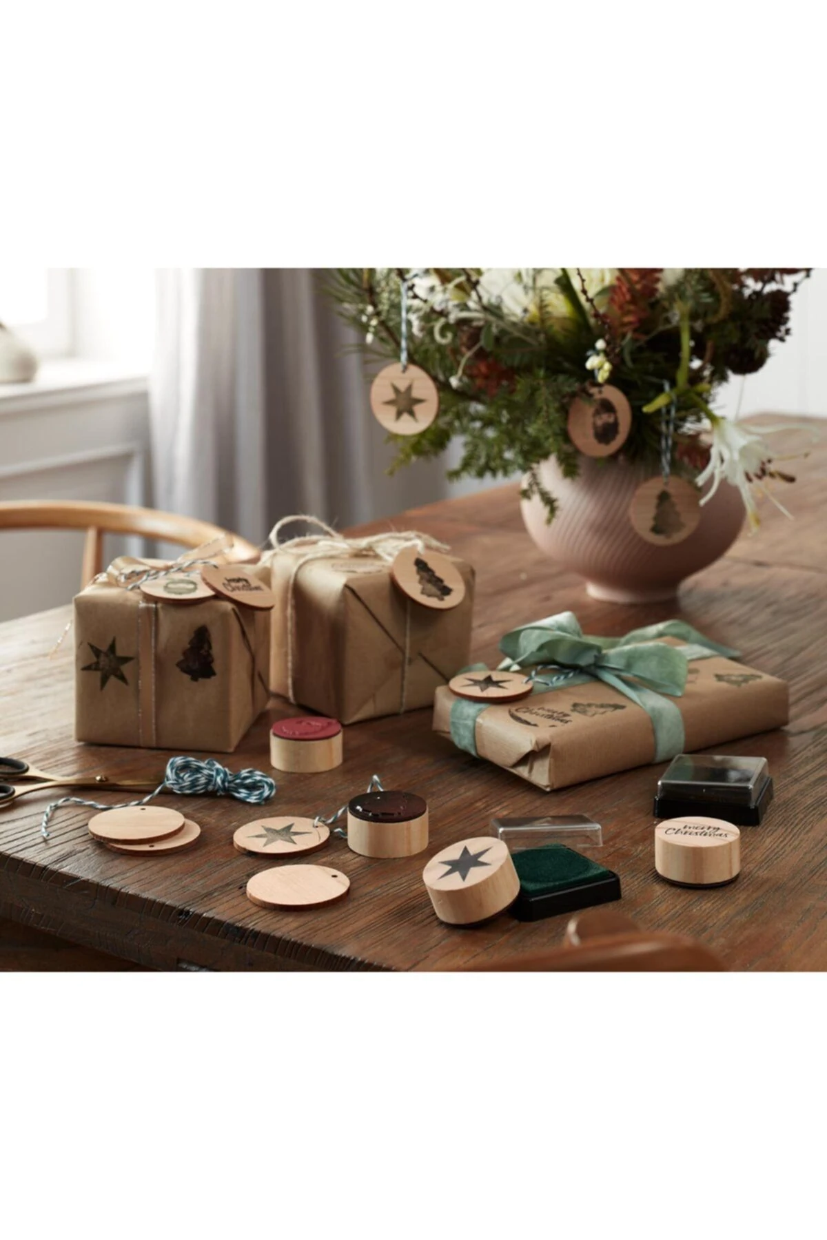 Damga Seti ahşap Etiketler