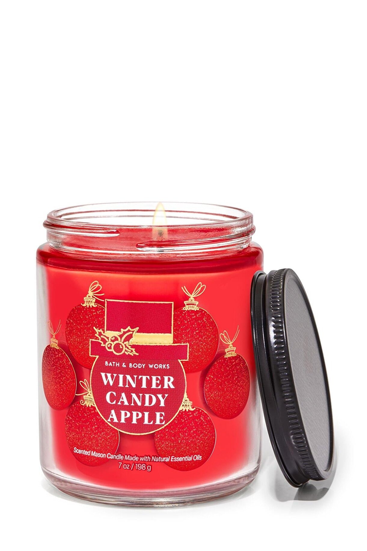 Winter Candy Apple Küçük Boy Mum