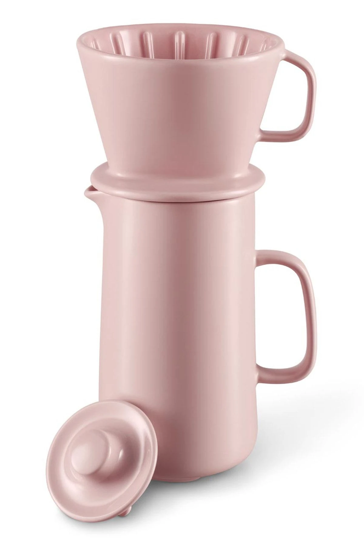 Filtreli Kahve Demliği Pembe