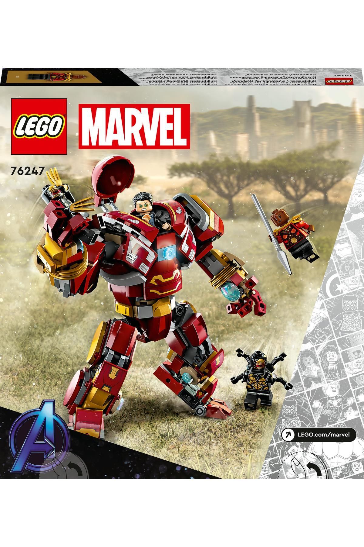 ® Marvel Hulkbuster: Wakanda Savaşı 76247 - 8 Yaş ve Üzeri Çocuklar için Yapım Seti (385 Parça)