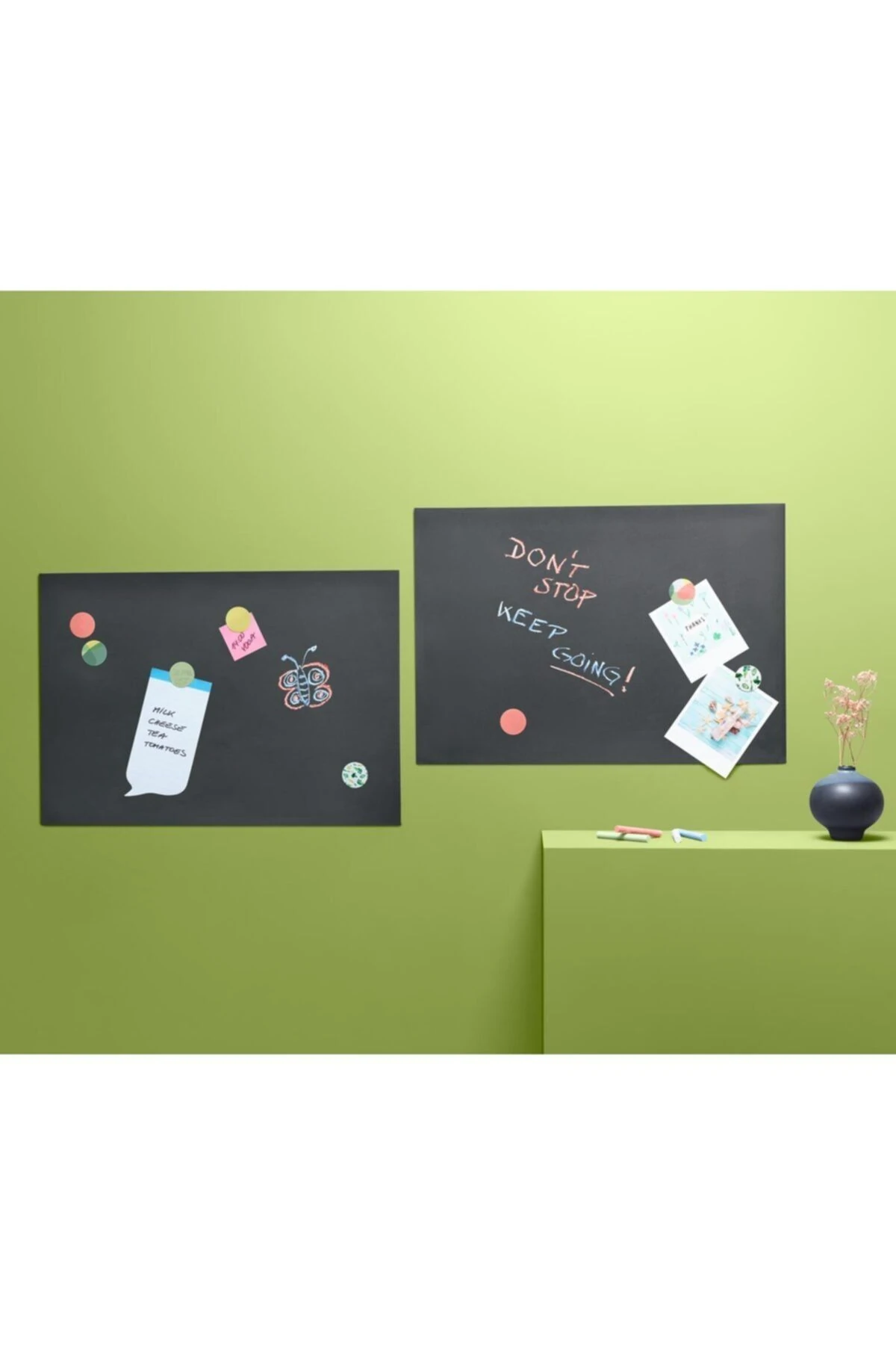 2 Adet Kendinden Yapışkanlı Kara Tahta